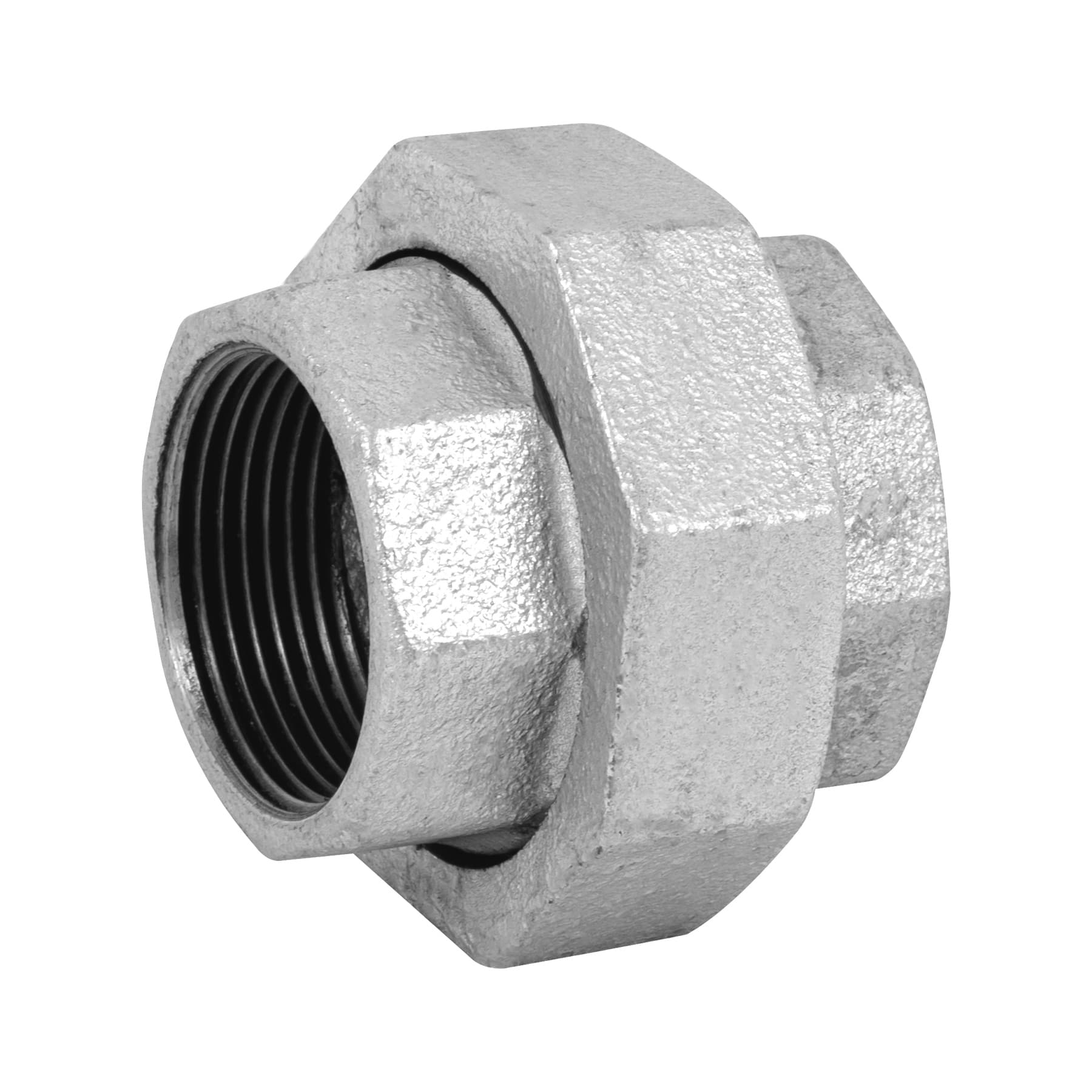 Tuerca unión 1-1/4" acero galvanizado, Foset