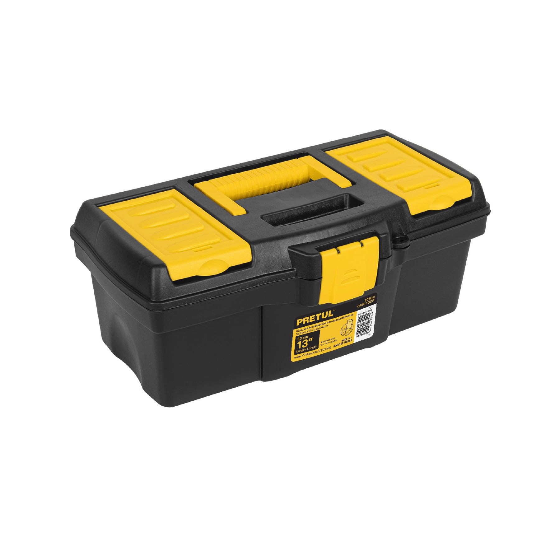 Caja para herramienta de 13" con compartimentos, Pretul, CHP-13CP, 20602
