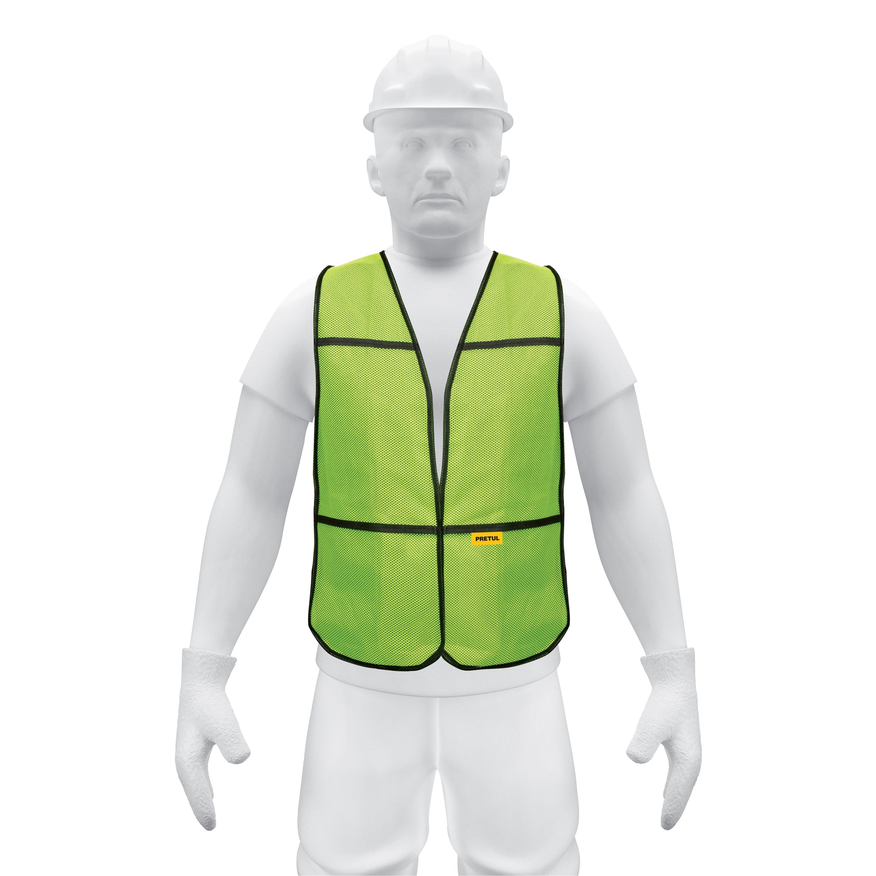 Chaleco de seguridad, uso de día, verde, Pretul, CHS-100V, 21024