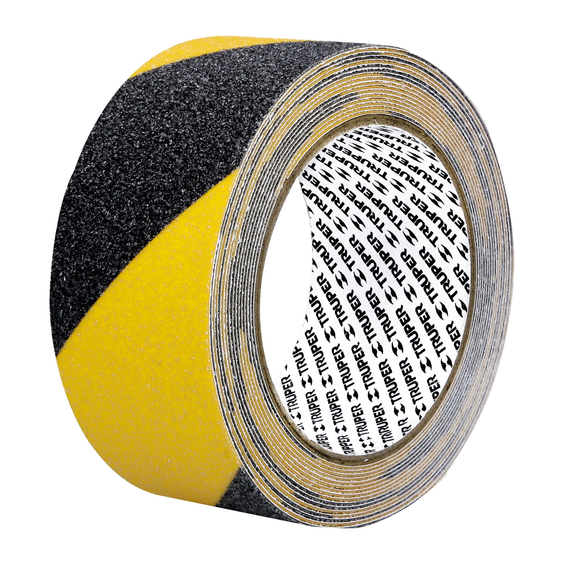 Rollo 5 m de cinta antiderrapante ama/negra 50mm con abrasivo