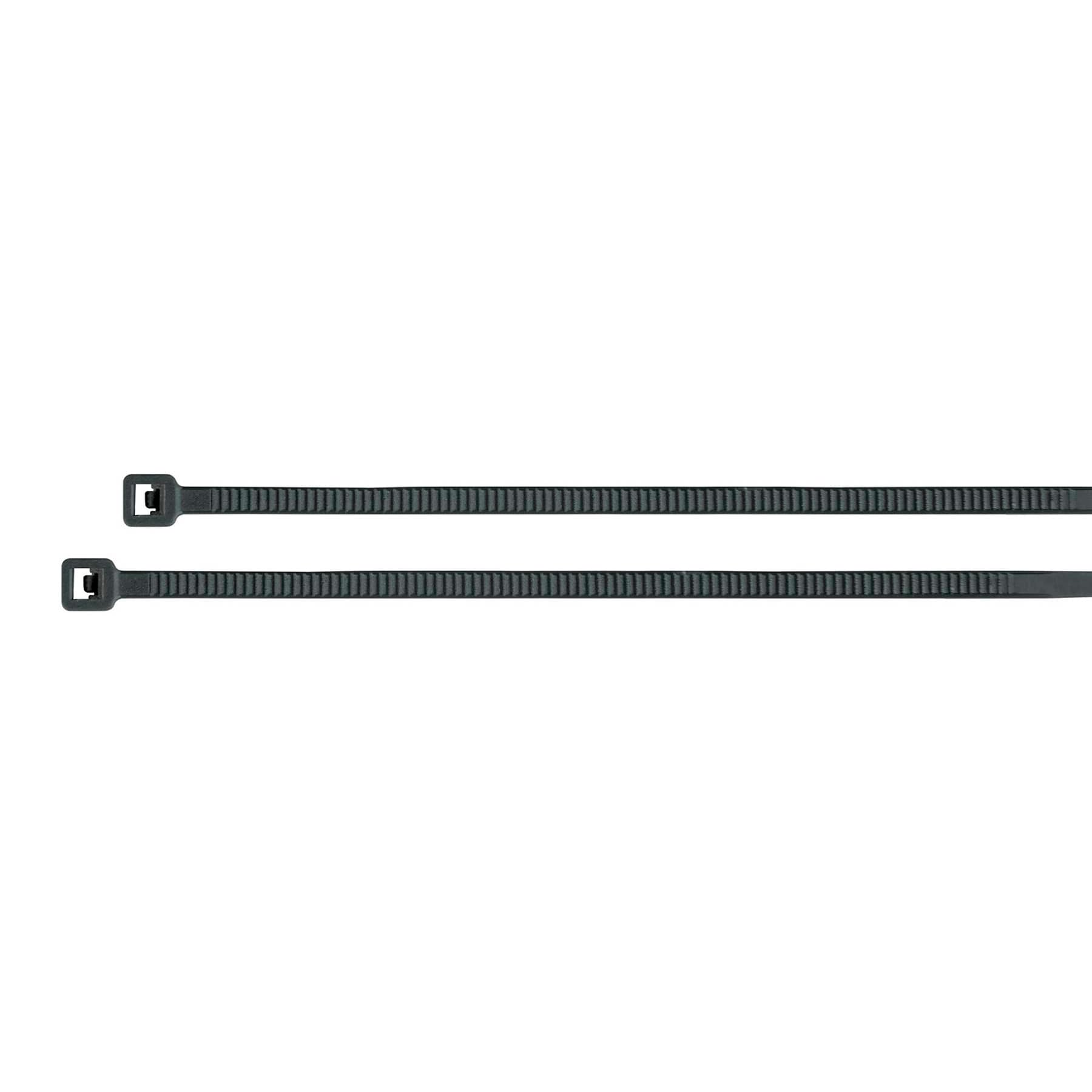 Bolsa con 100 cinchos plásticos 18 lb, 200 x 2.5 mm, negro, Volteck, CIN-1820N, 44322