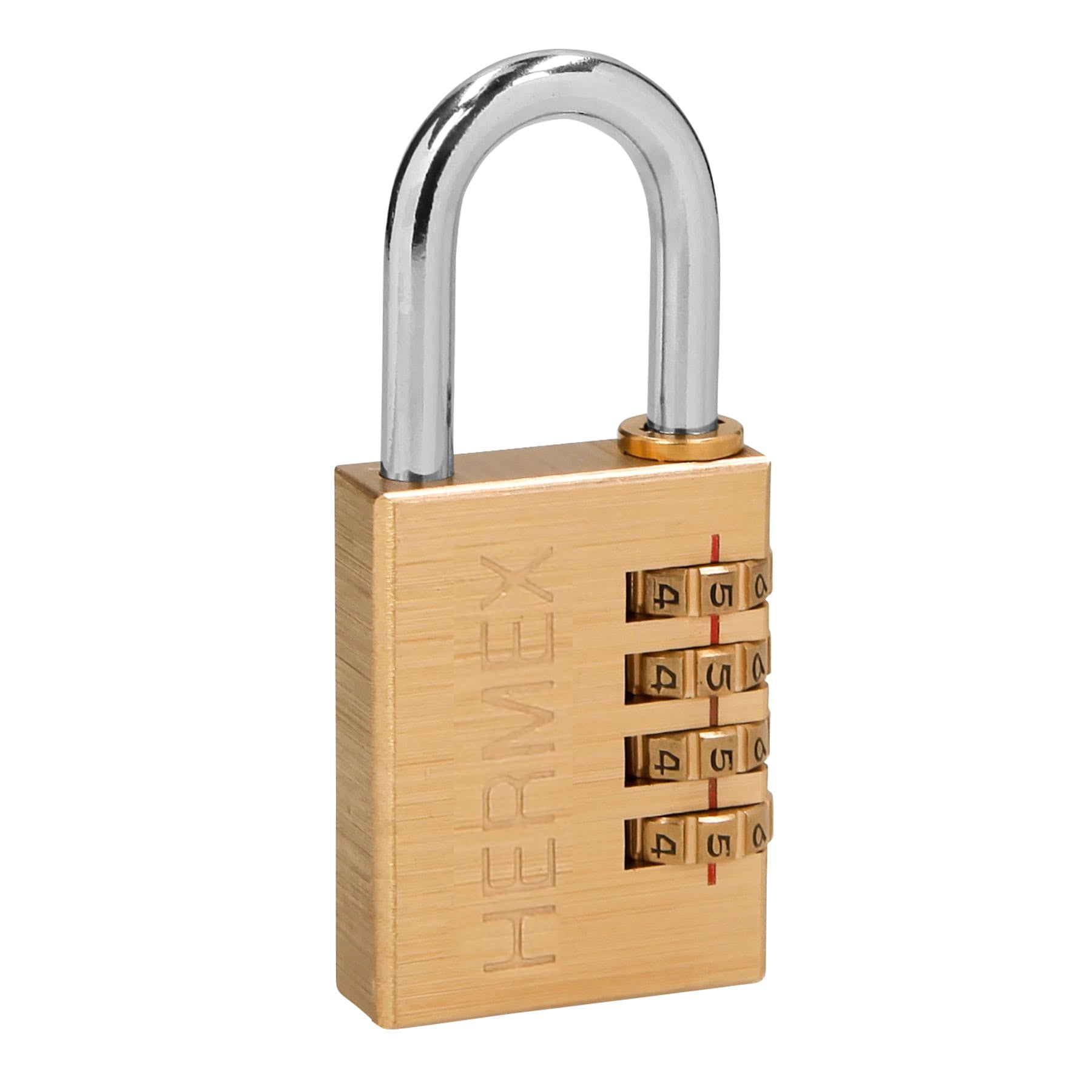 Candado de combinación 40 mm cuerpo de latón en blíster