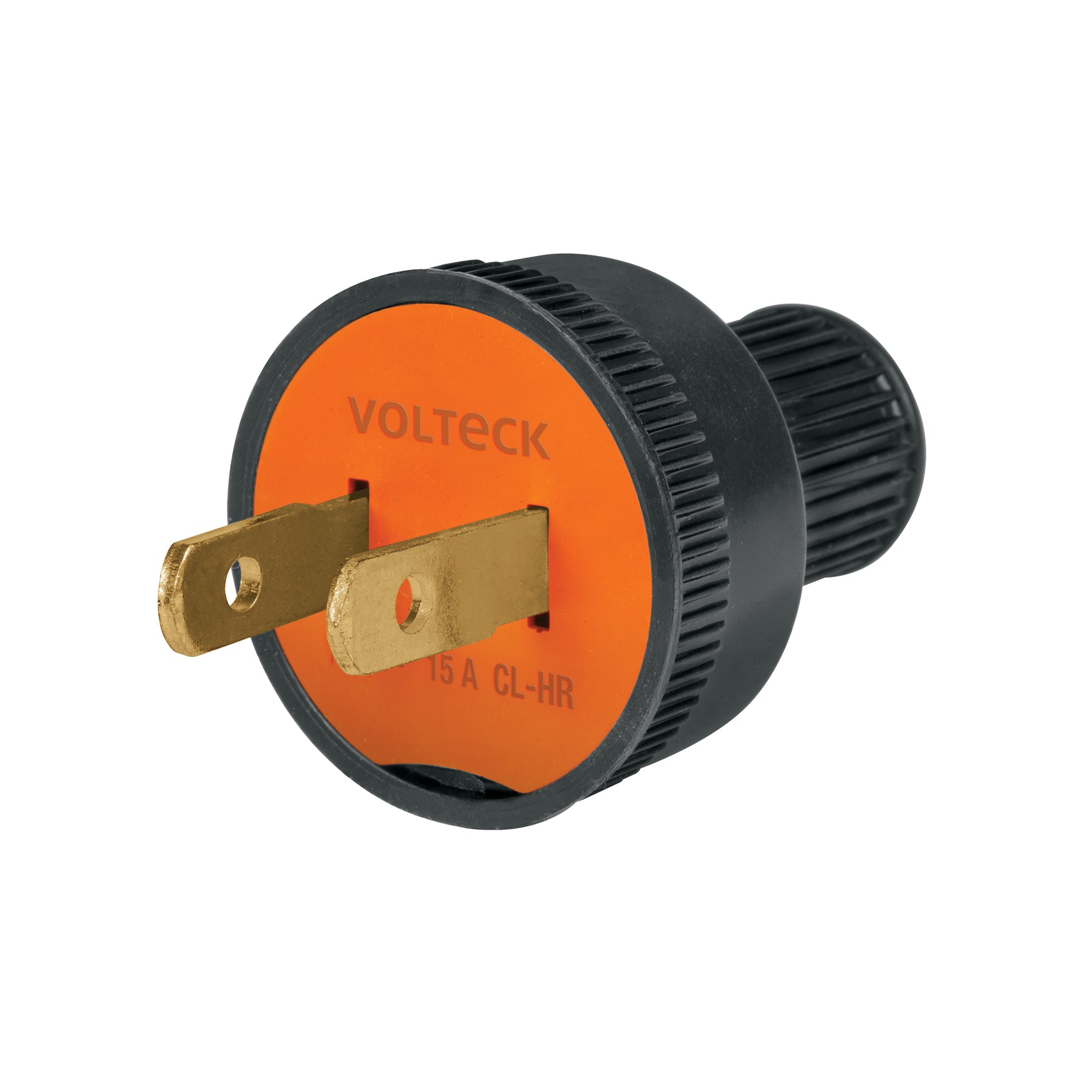 2 Clavijas no polarizadas redondas de PVC, Volteck, CL-HR, 46210