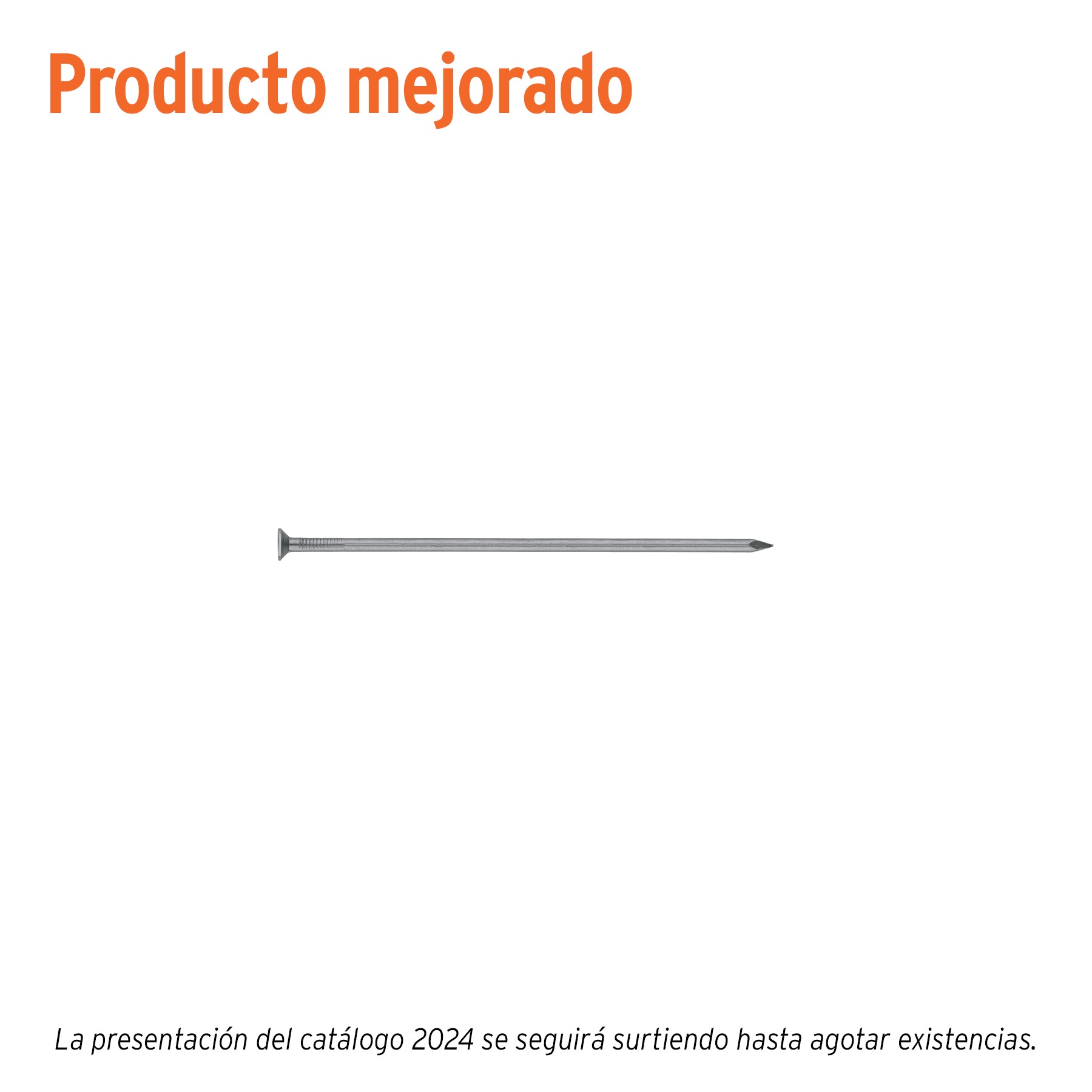 Bolsa con 1 kg de clavo estándar 2-1/2" con cabeza, Fiero