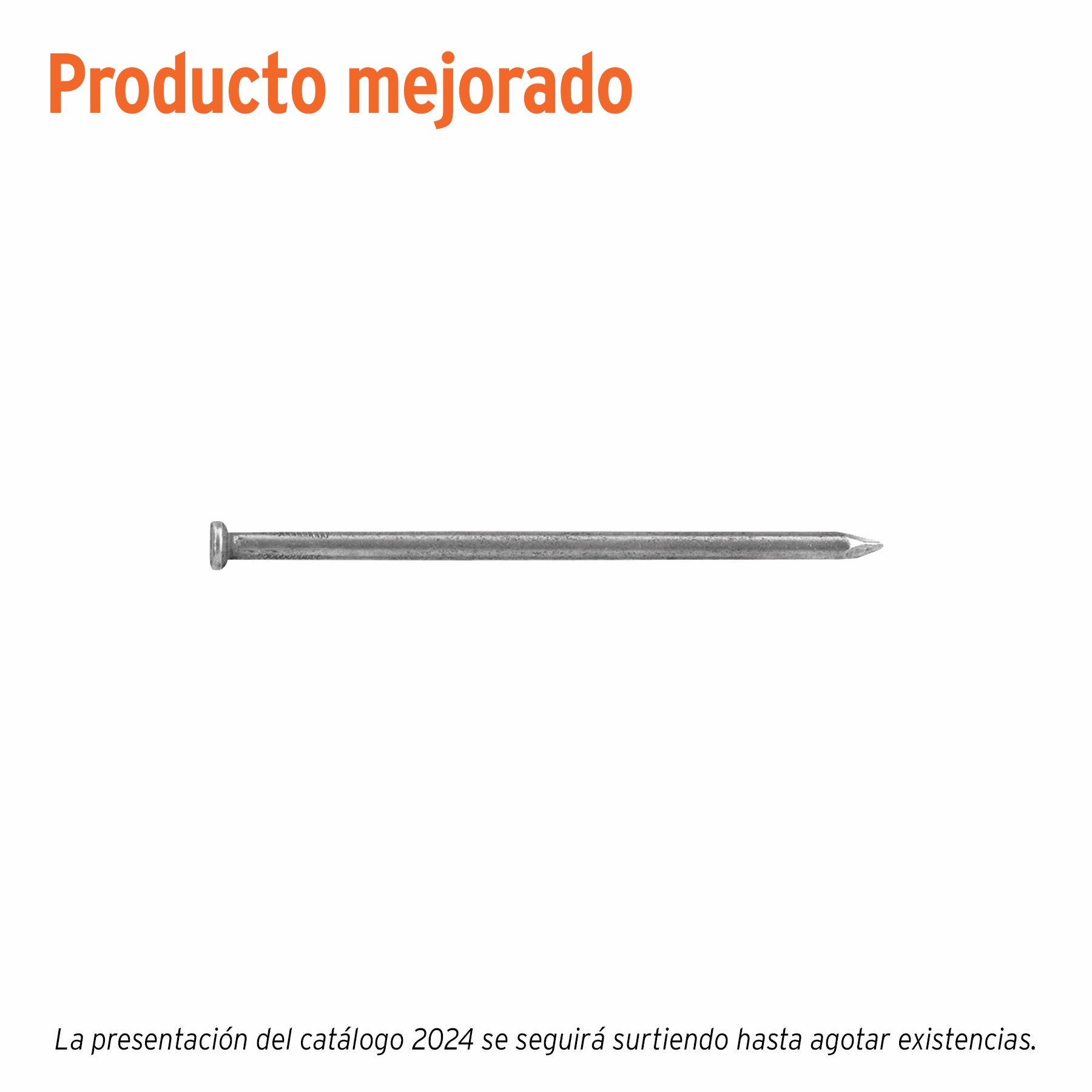Bolsa con 1 kg de clavo estándar 3-1/2" con cabeza, Fiero