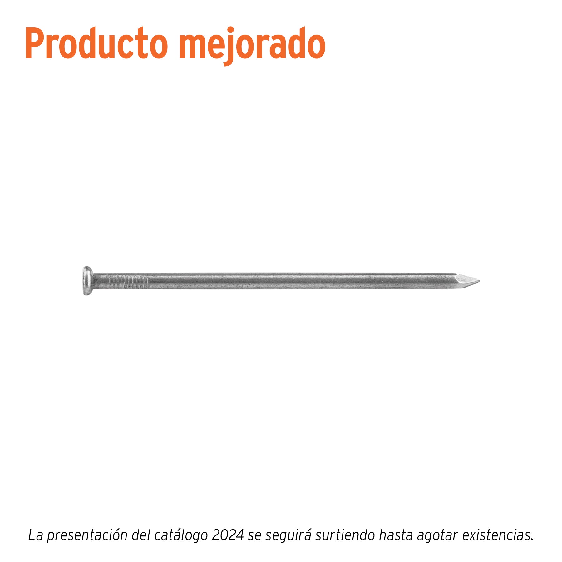 Bolsa con 1 kg de clavo estándar 4" con cabeza, Fiero