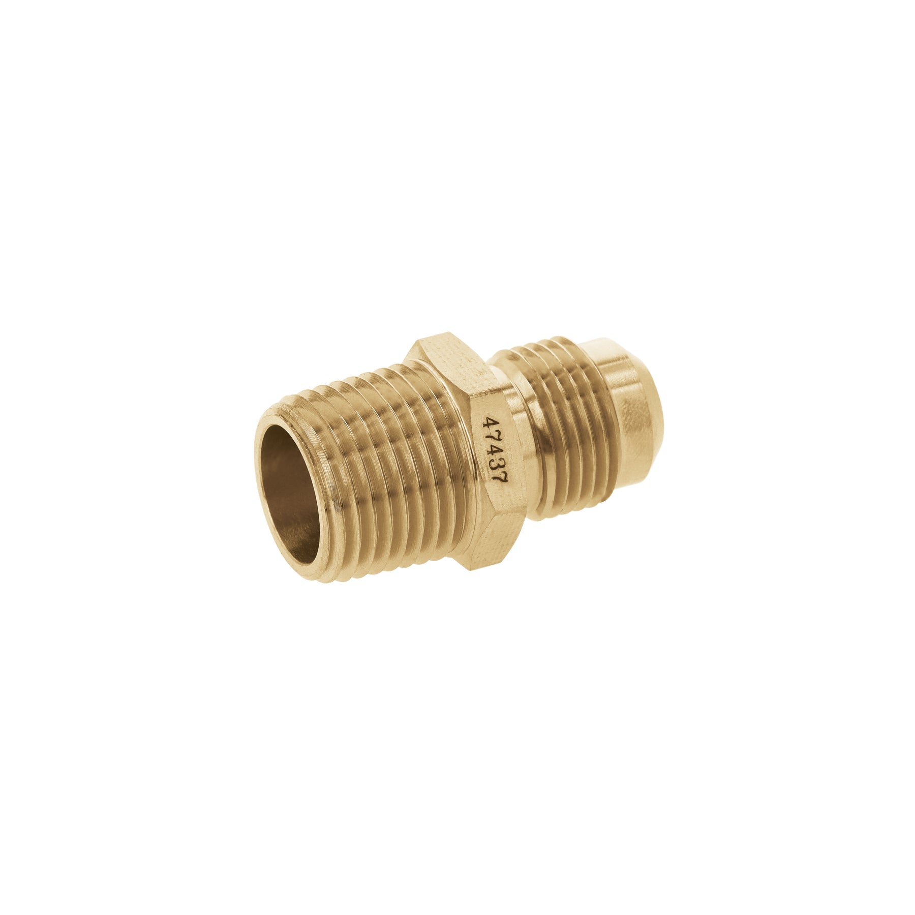 Niple terminal de latón de 1/2" X 1/2", Foset