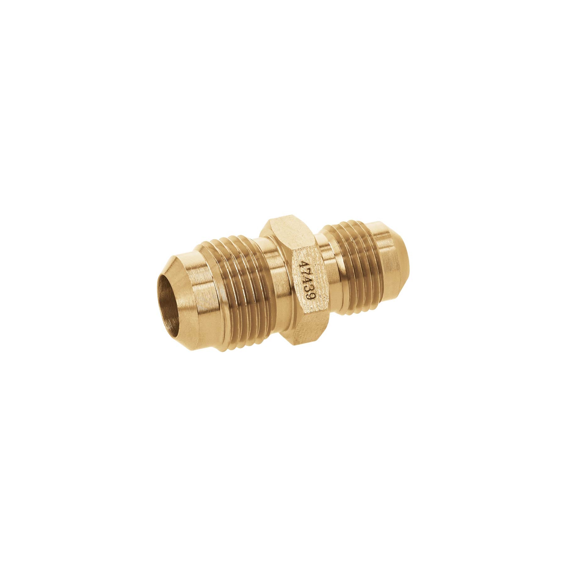 Niple unión de latón de 3/8" X 1/2", Foset