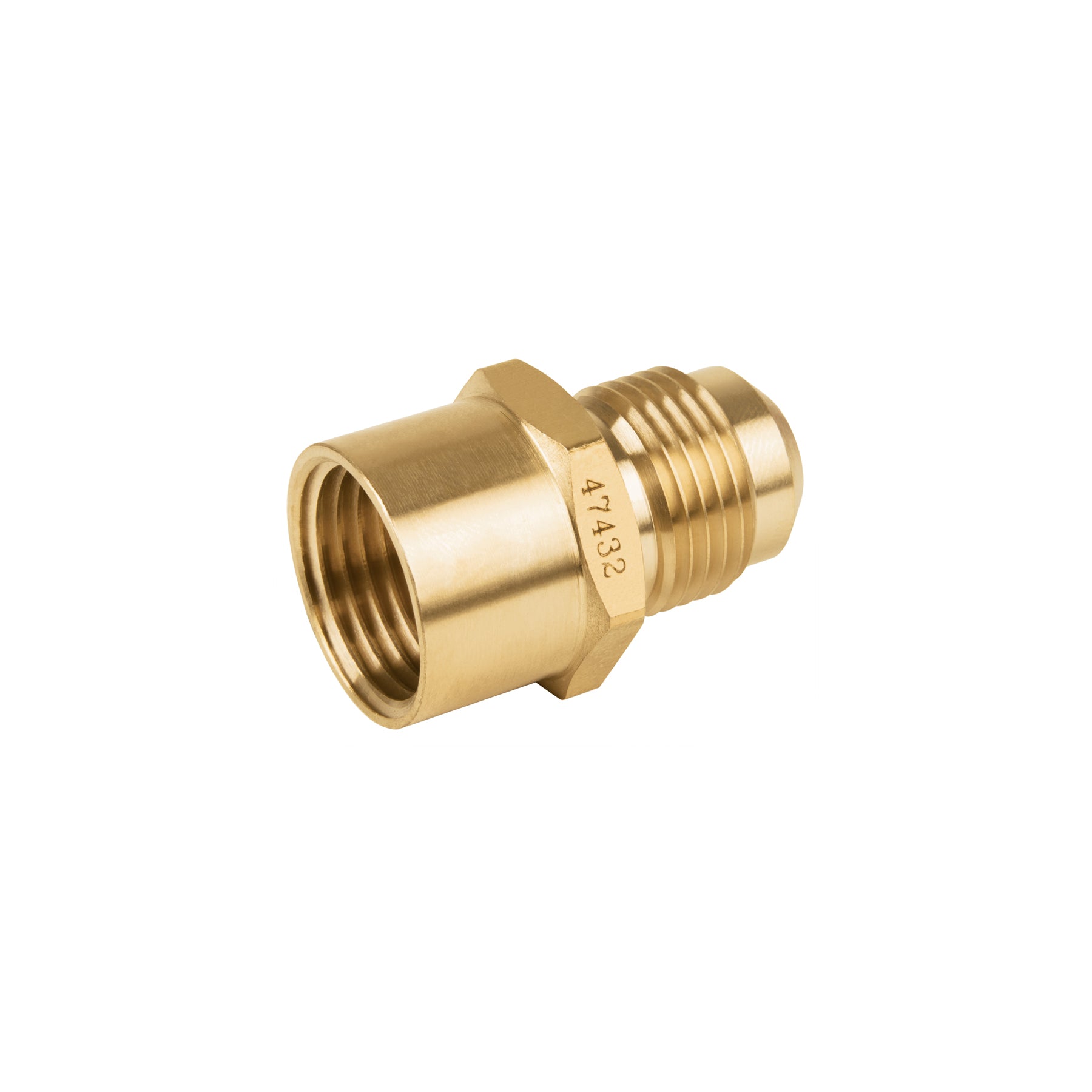 Niple campana de latón de 1/2" X 1/2", Foset