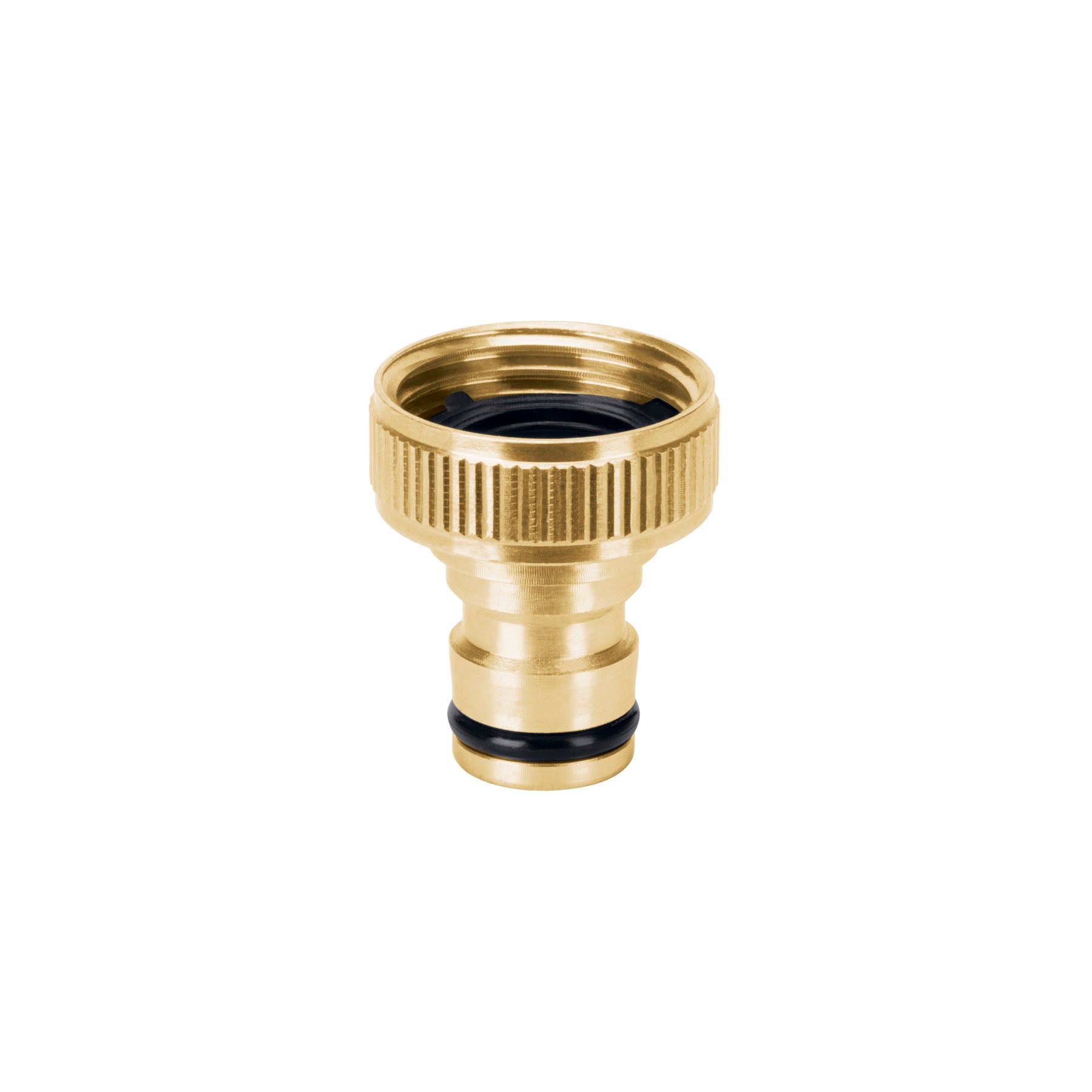 Conector 3/4" rápido hembra de latón, sistema click, Truper