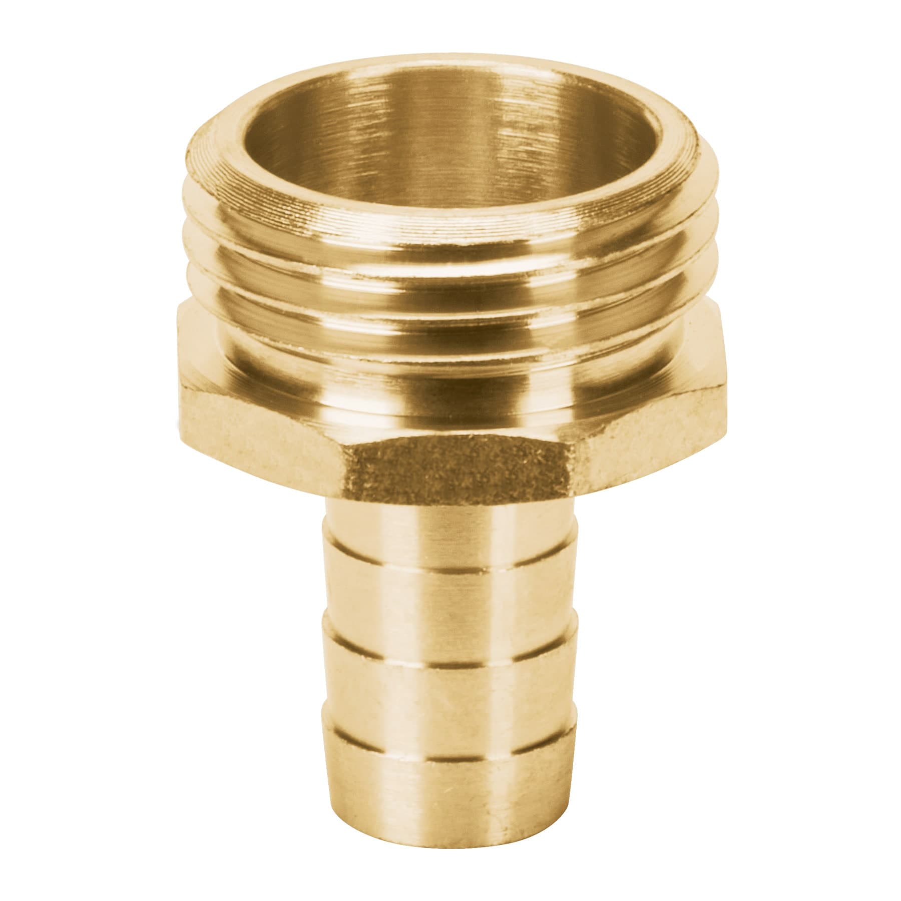 Conector 1/2" macho de latón sólido para manguera, Truper