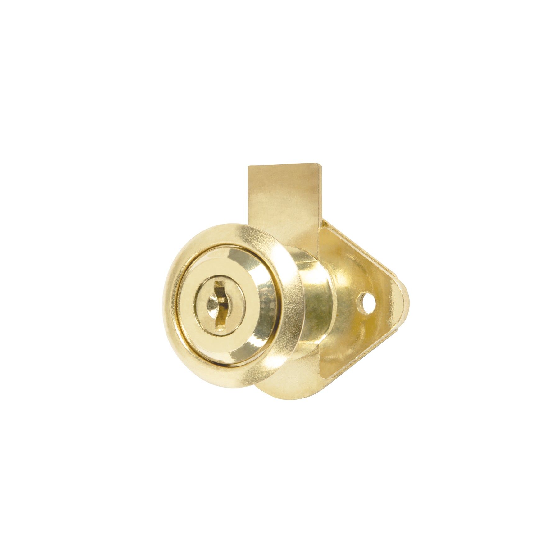 Cerradura para mueble, modelo 21, latón BASIC, Hermex, CM-21L-P, 23505