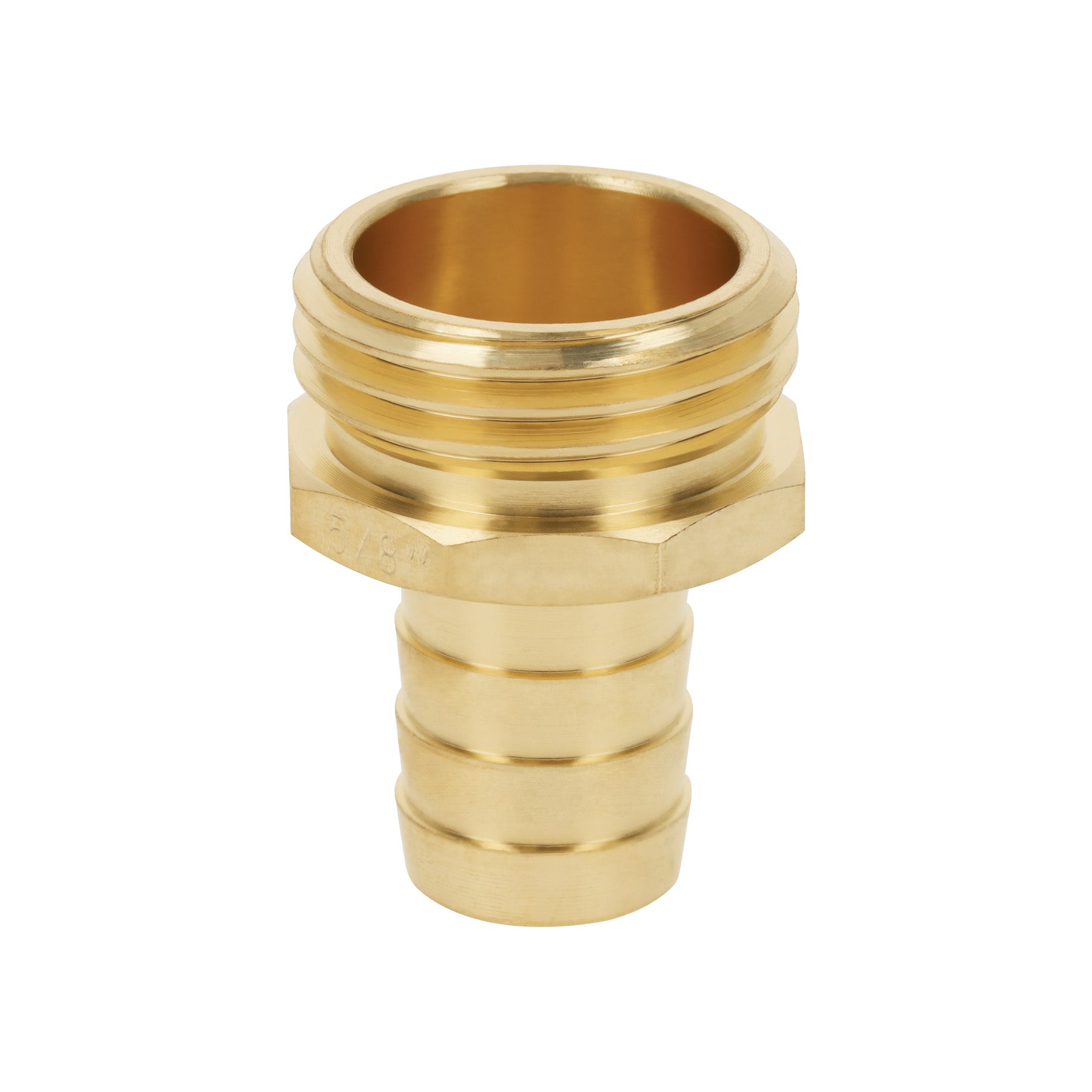 Conector 5/8" macho de latón sólido para manguera, Truper