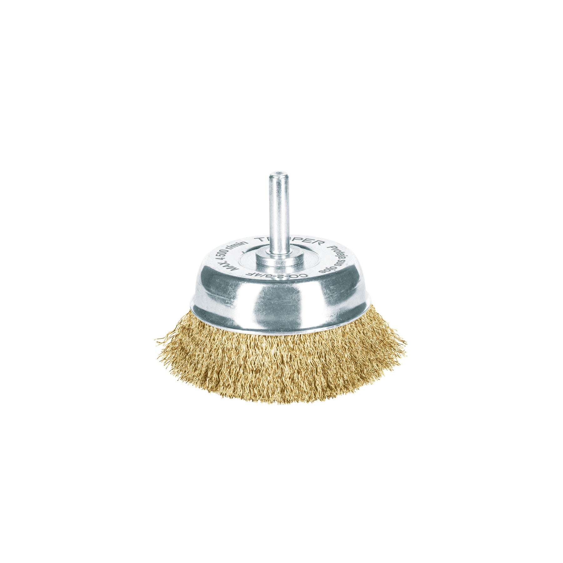 Carda de copa 2-3/4" alambre fino para taladro, Truper