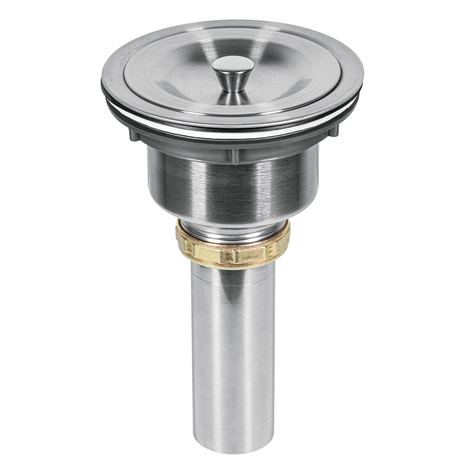 Contracanasta 3-1/2" inoxidable cuerpo profundo,con tapa, Riviera