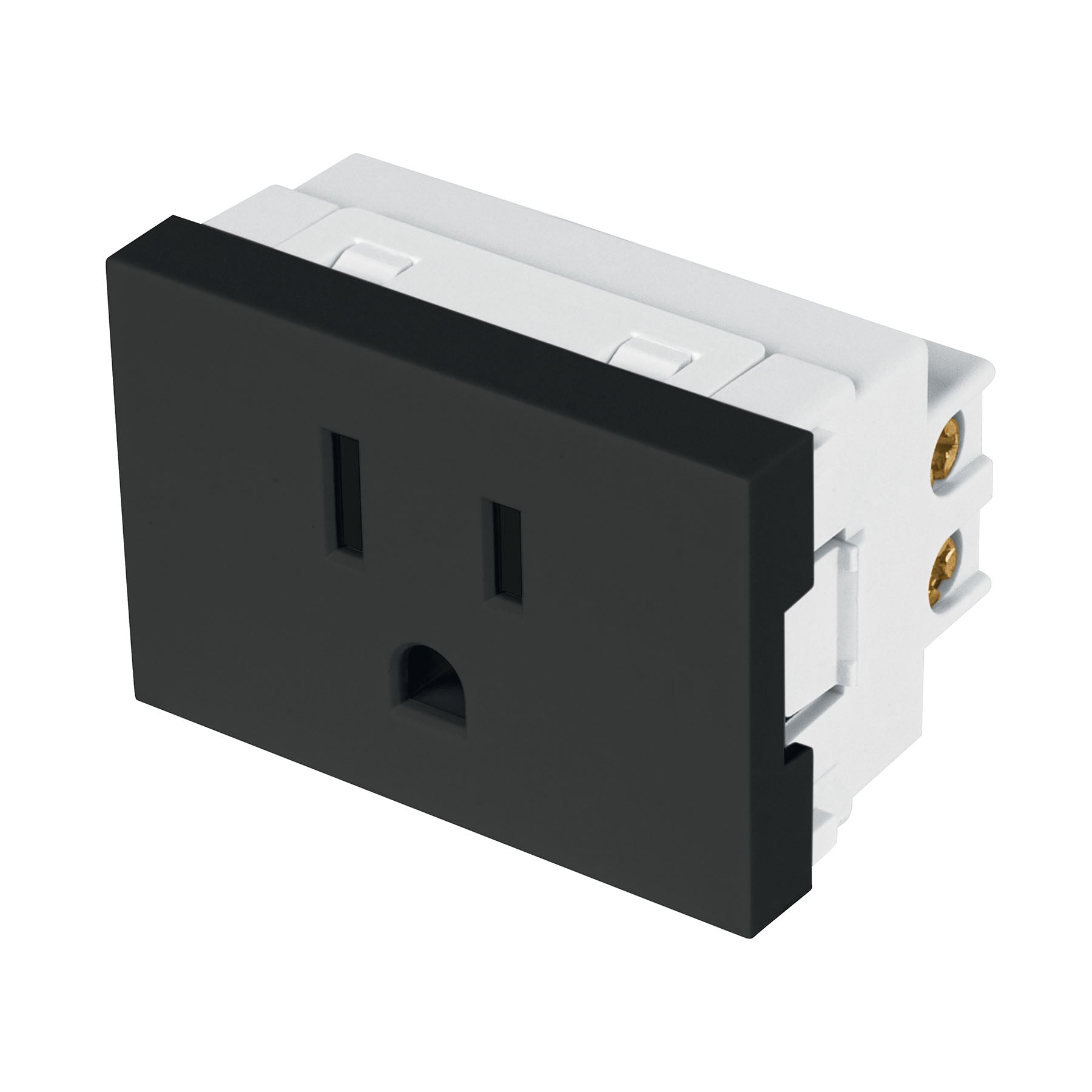 Contacto aterrizado negro de 1.5 módeloulos, línea Lisboa