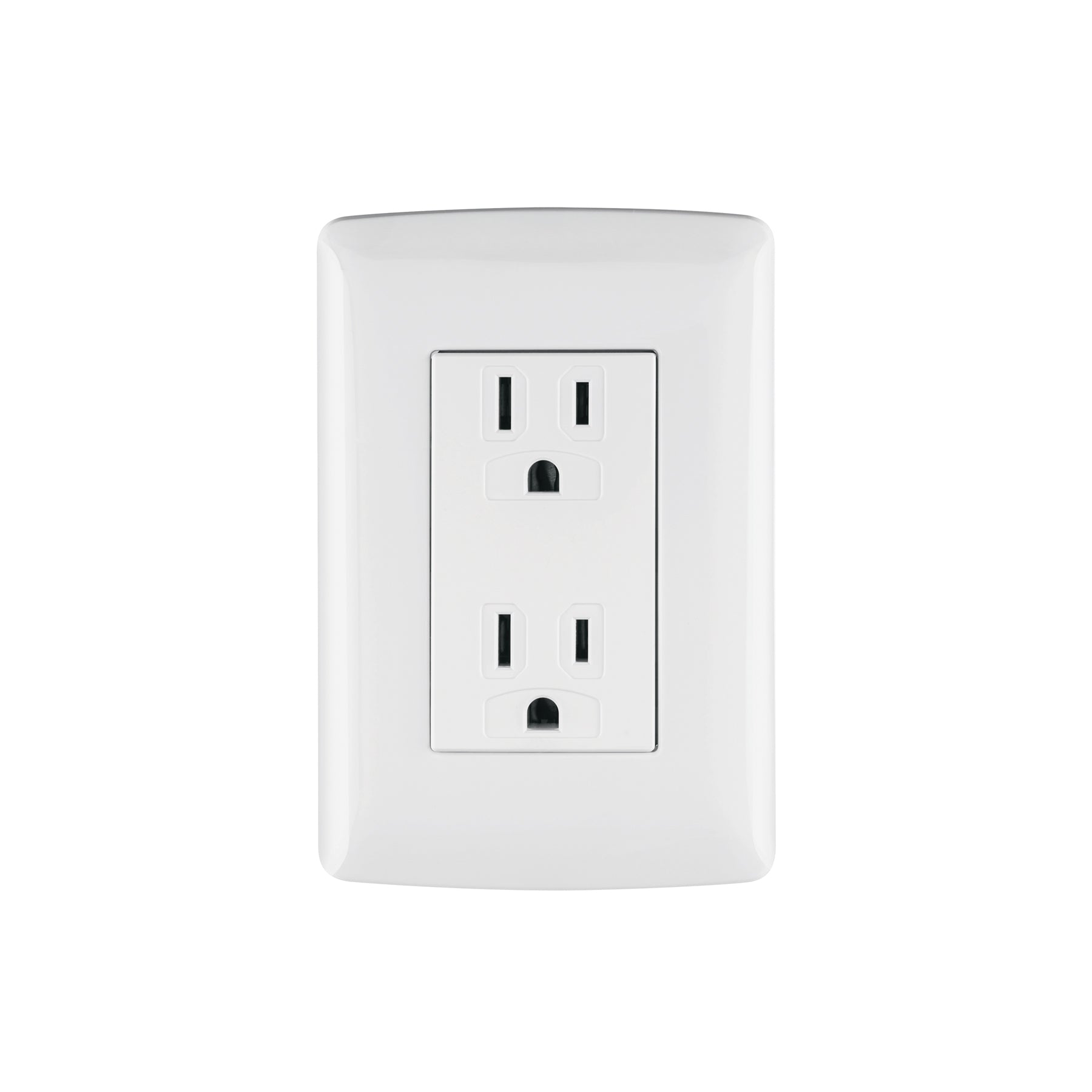 Contacto dúplex aterrizado, color blanco, línea Italiana, Volteck, CODO-IB, 48130