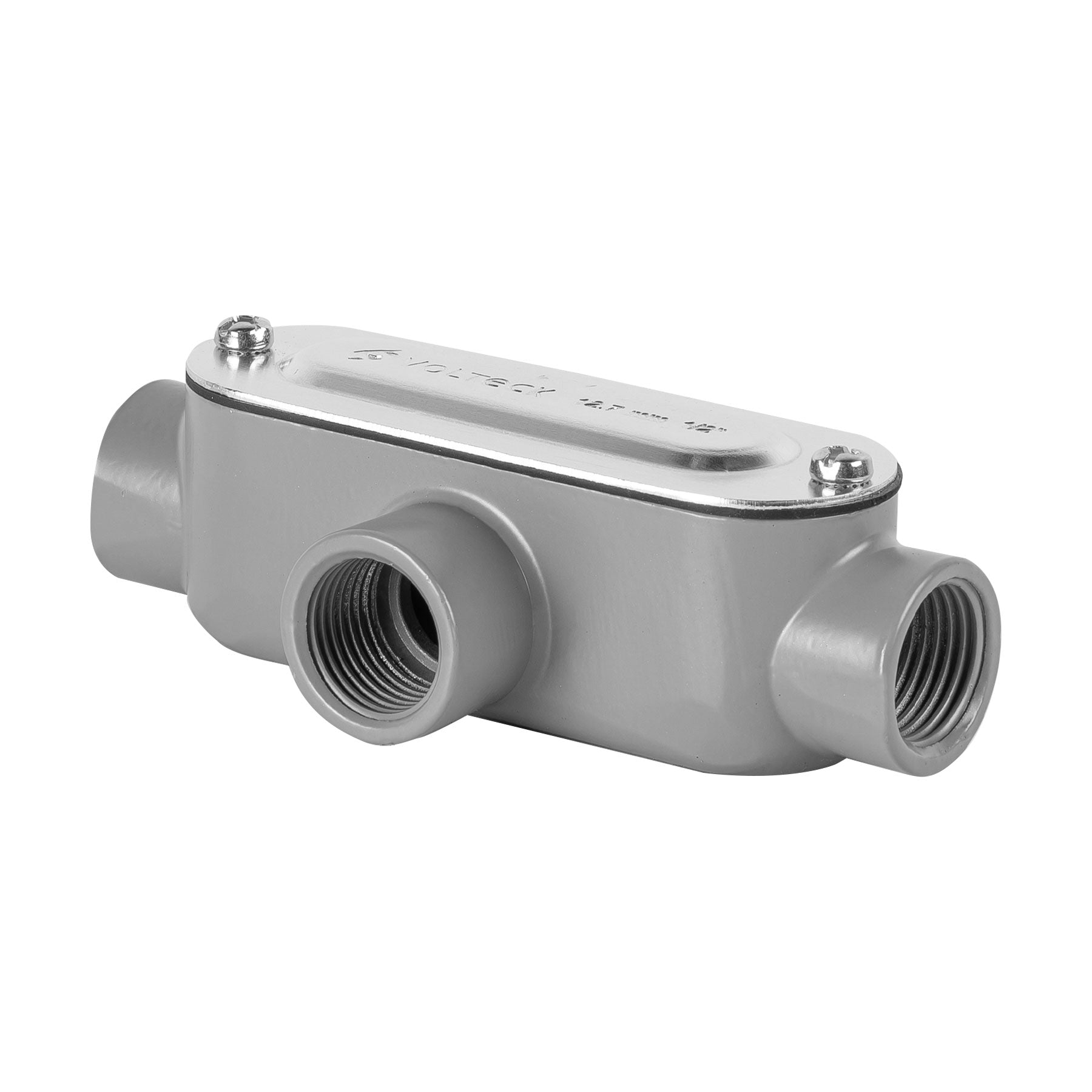 Condulet 1/2" conexión tipo T, Volteck