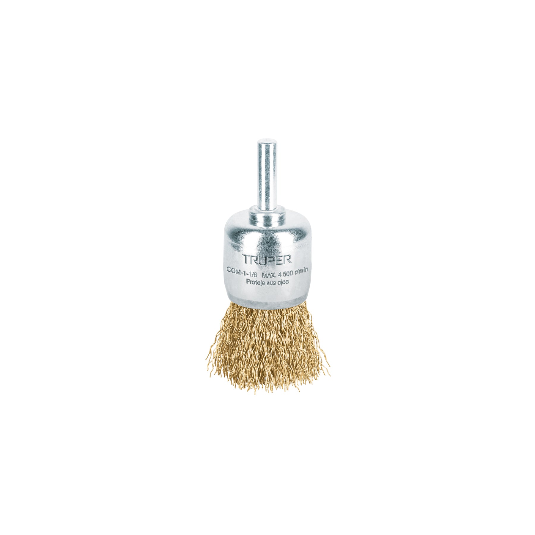 Carda de copa 1-1/8" alambre grueso para taladro, Truper
