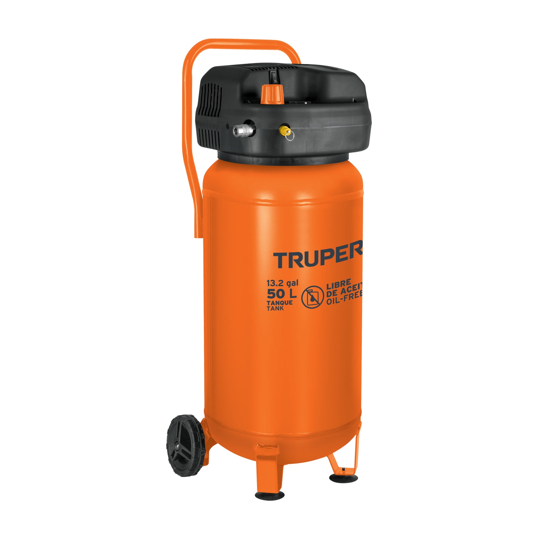Compresor libre de aceite, 50L, 3HP, vertical, 127V, Truper
