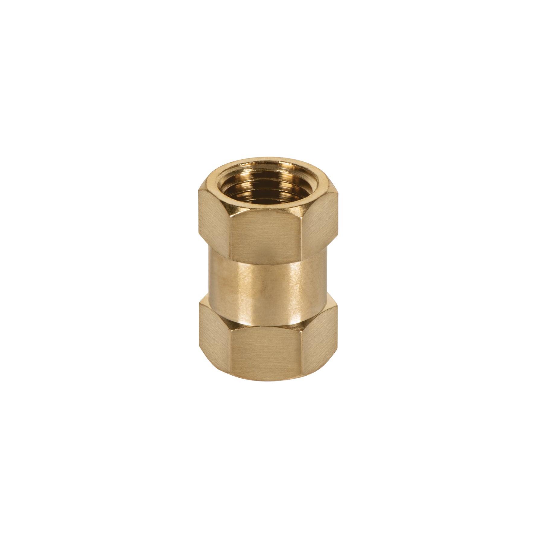 Cople de latón, hembra-hembra, cuerda 1/4" NPT, Truper