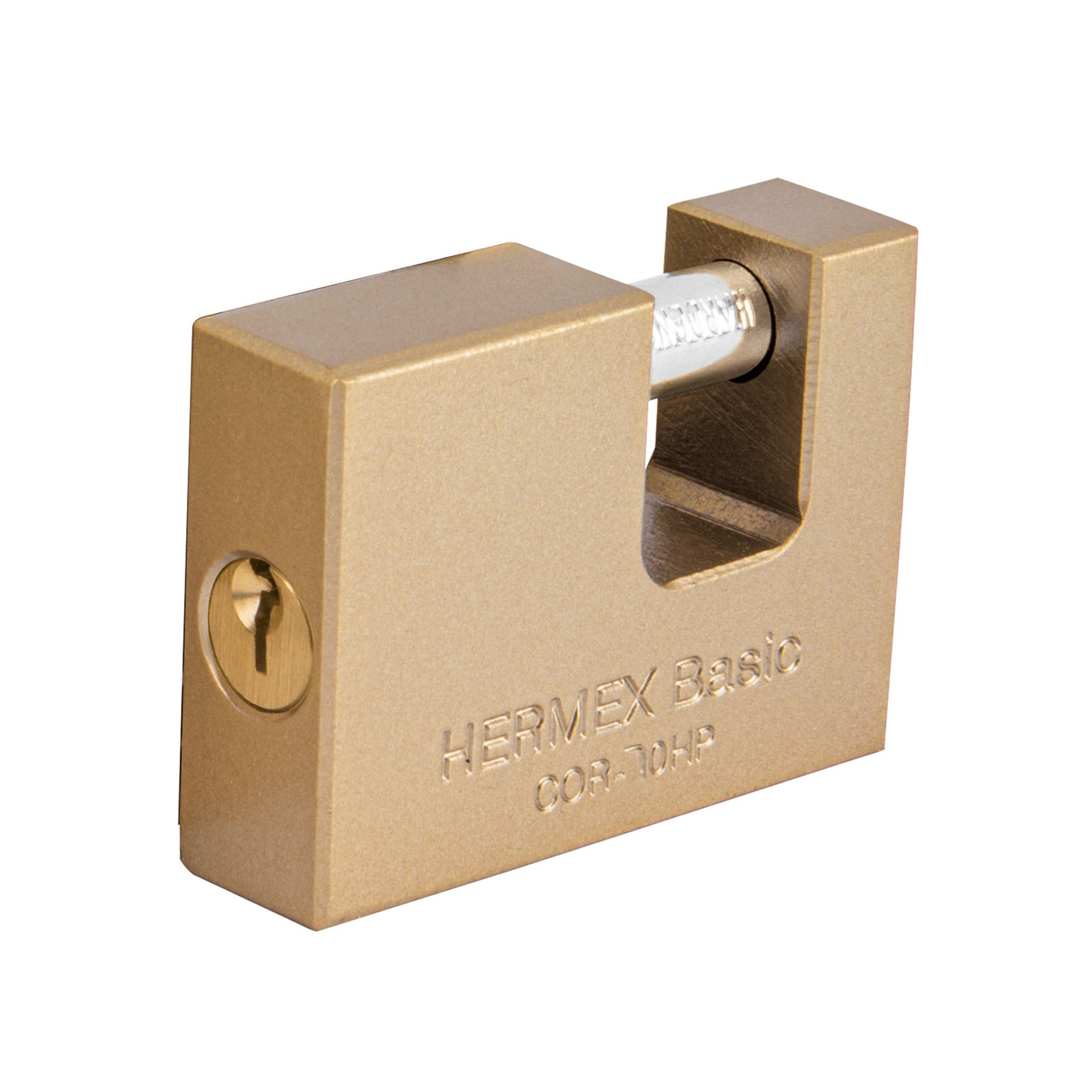 Candado antipalanca 70 mm cuerpo de hierro, Hermex BASIC