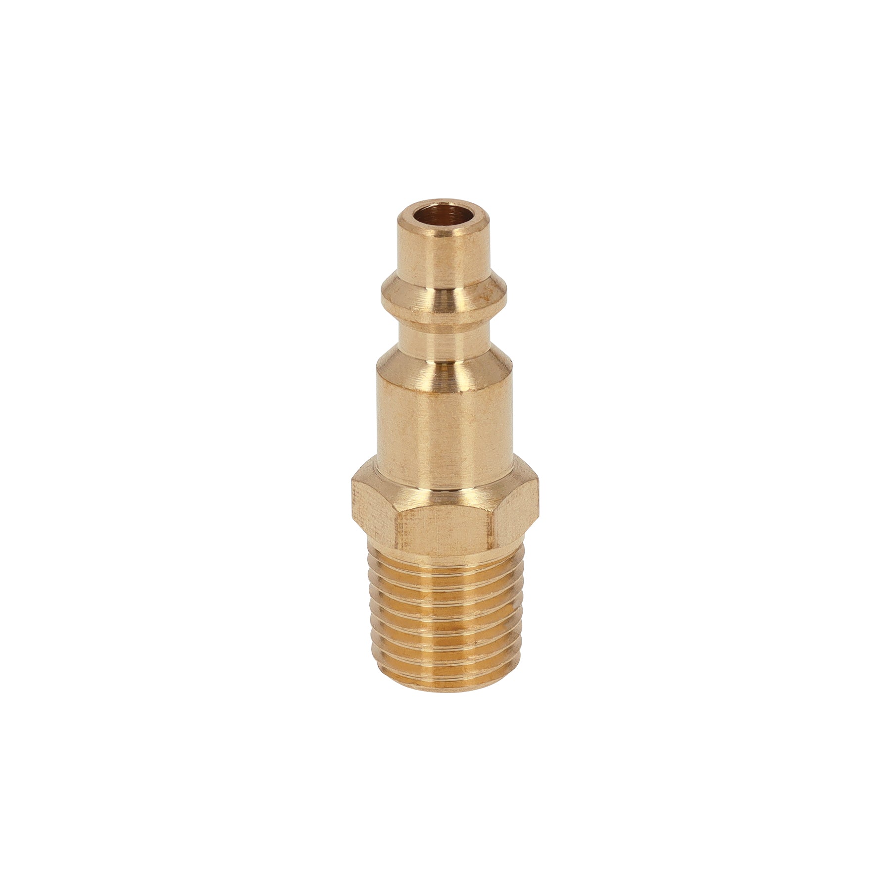 Conector rápido de latón, macho, cuerda 1/4" NPT, Truper