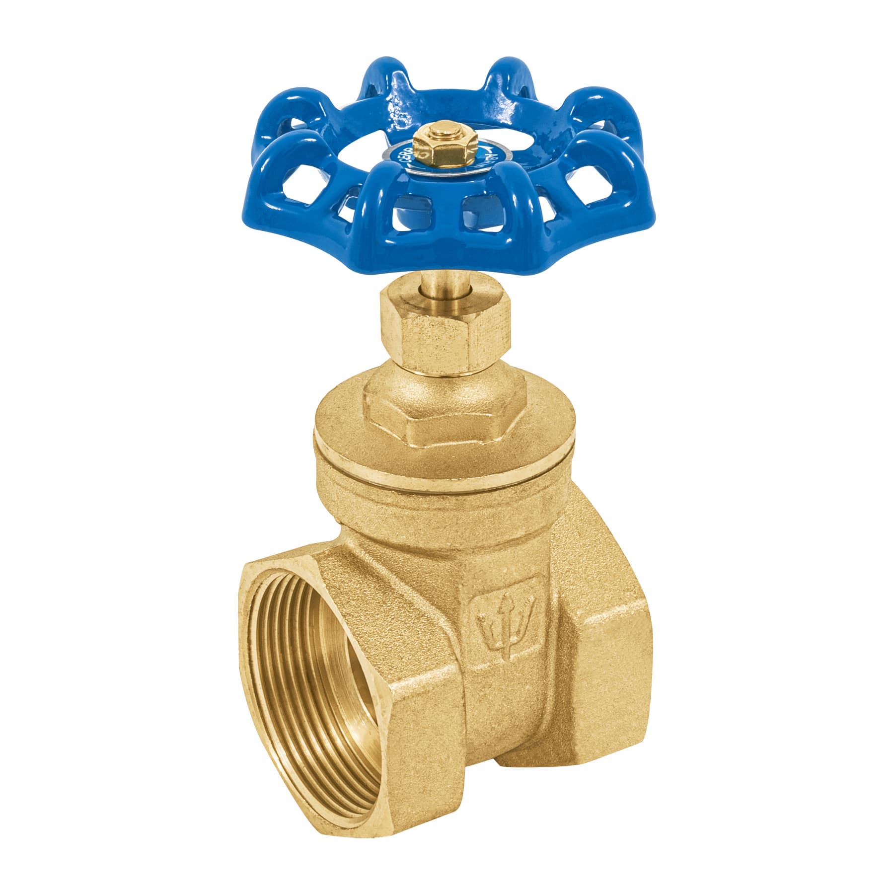 Válvula de compuerta de latón roscable de 1 1/2", Foset, CORO-1-1/2, 49021