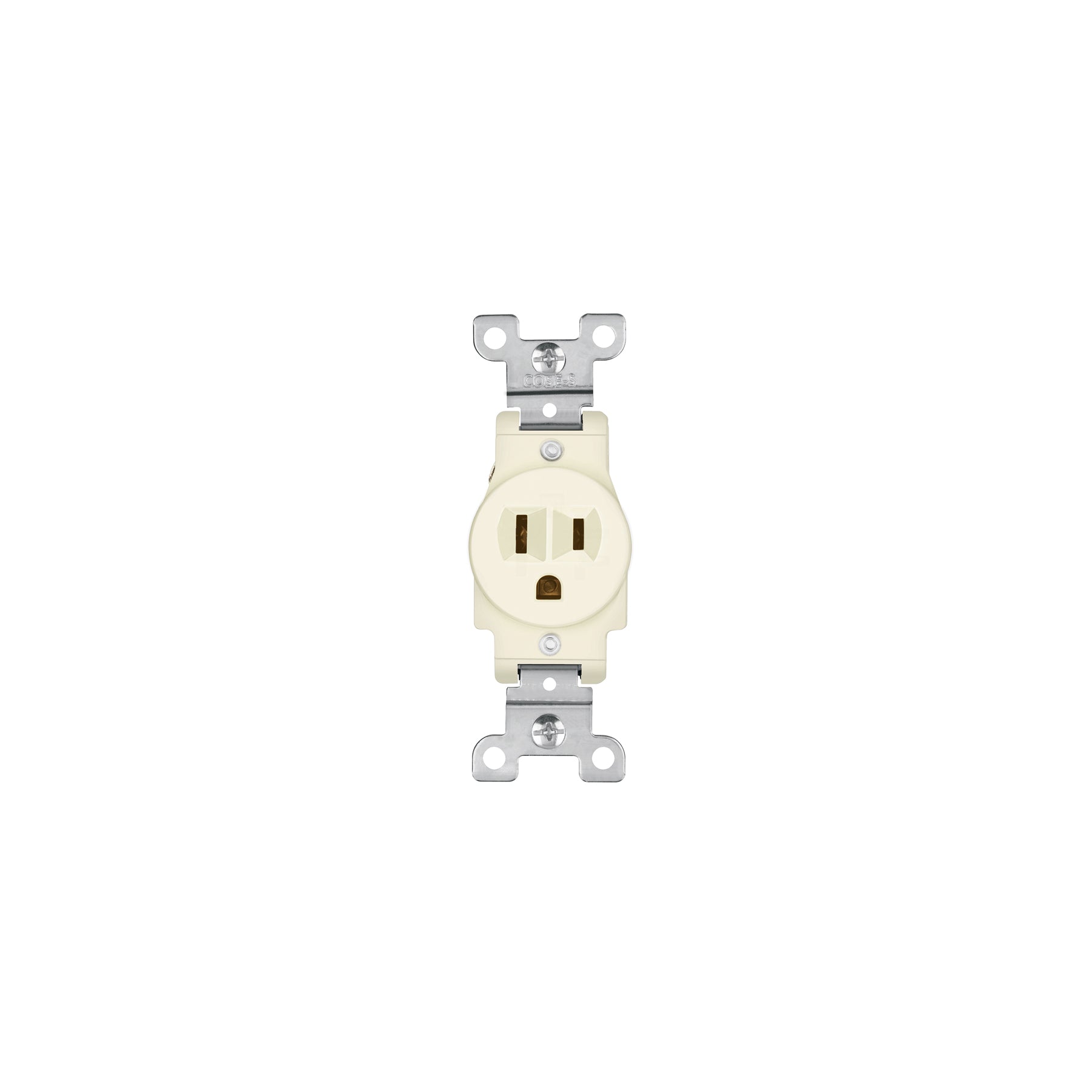 Contacto sencillo, 2 polos 3 hilos, Standard, marfil, Volteck, COSE-S, 46109
