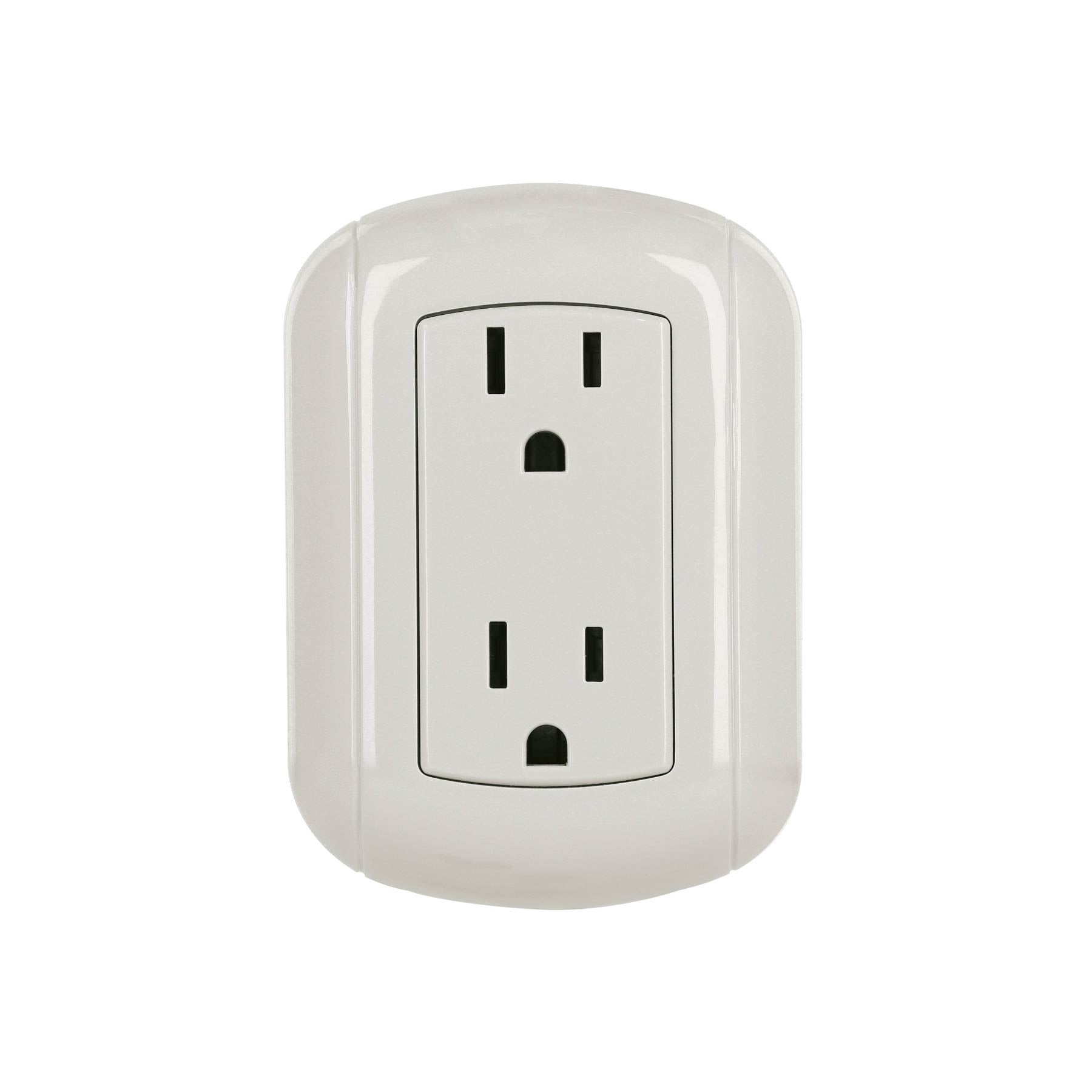 Contacto de sobreponer dúplex 2 polos+ tierra, ABS, Volteck, COSO-DA-2, 47350