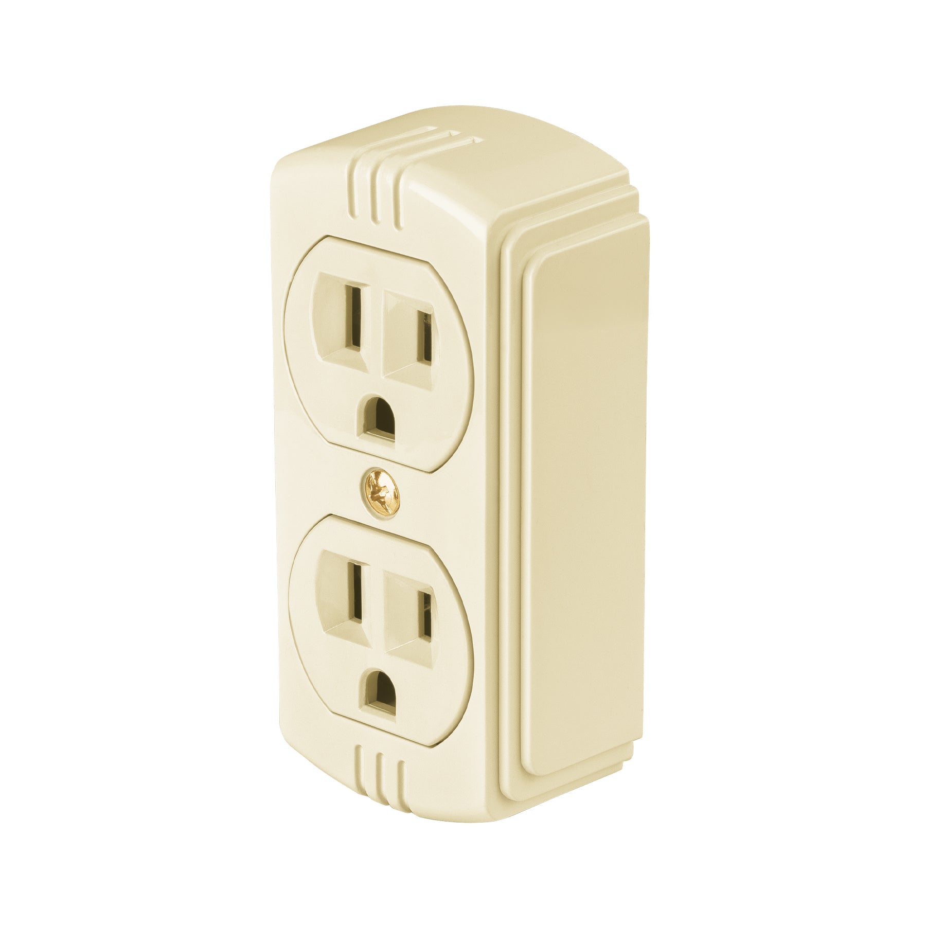 Contacto de sobreponer dúplex 2 polos+tierra, granel, BASIC, Volteck, COSO-DAB, 29071