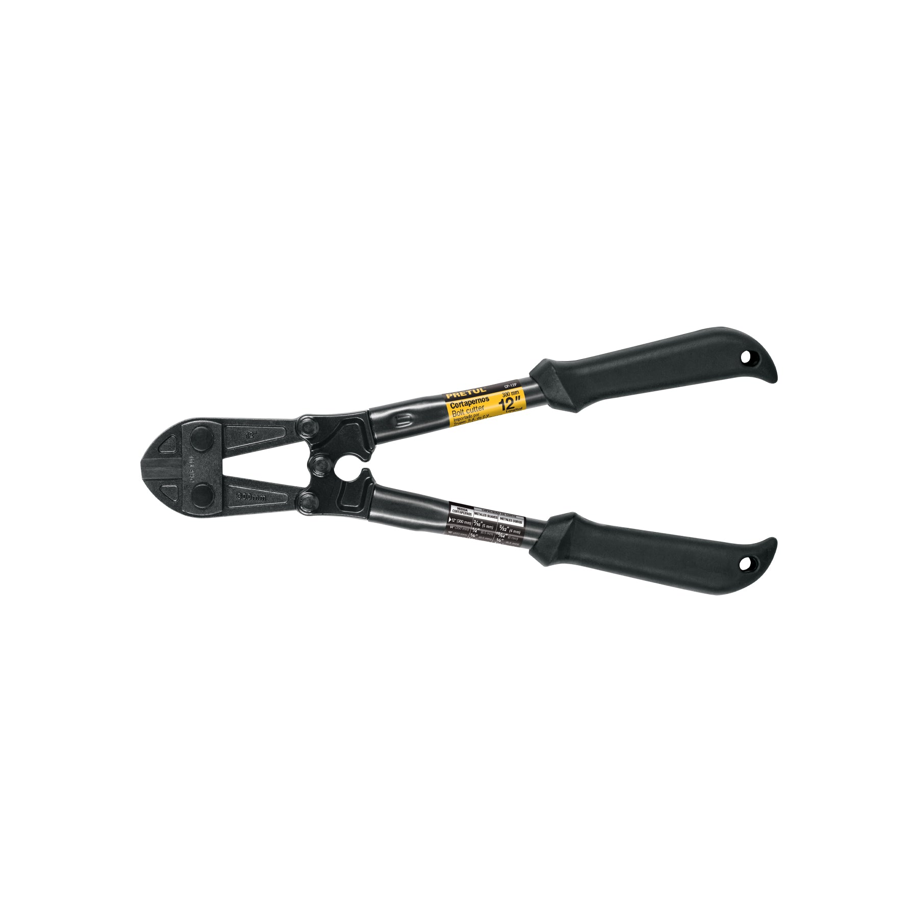 Cortapernos 12", mango tubular, Pretul