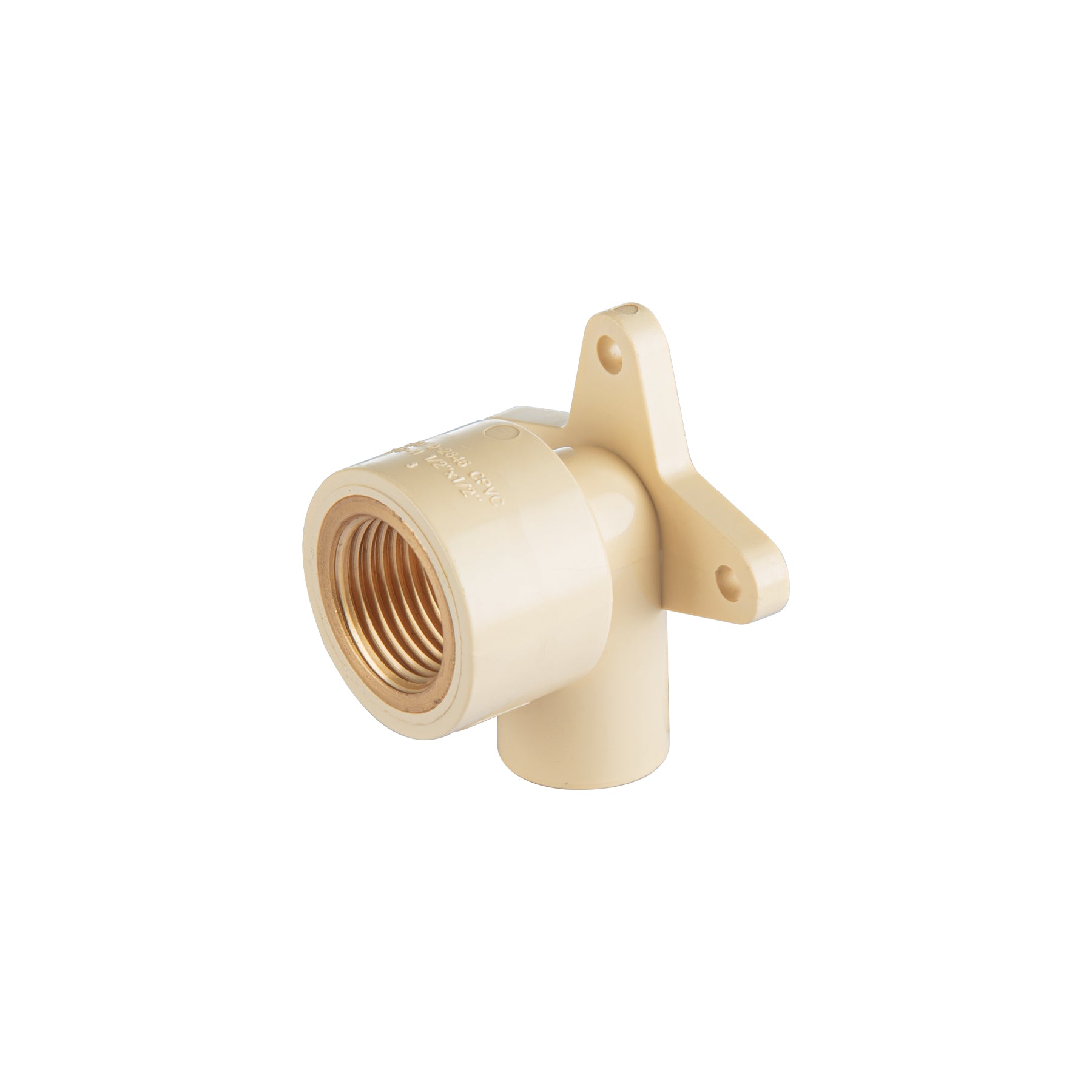 Codo oreja 90° CPVC, 1/2", inserto metálico-latón, Foset