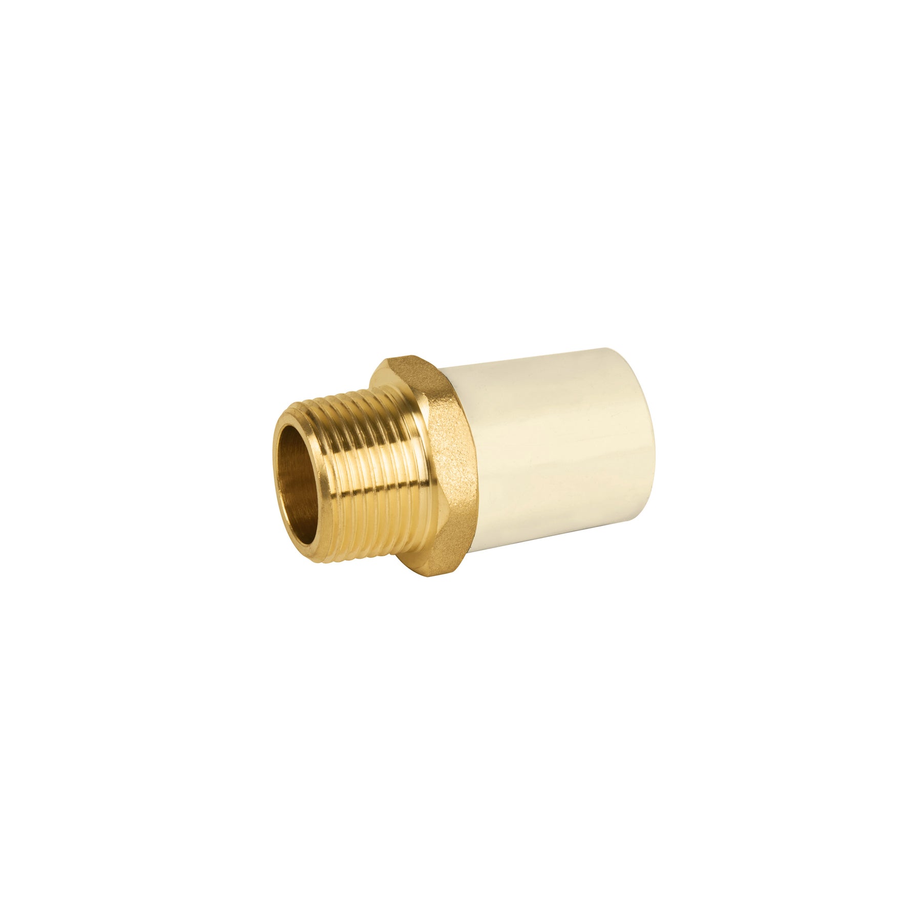 Adaptador macho de CPVC 3/4" con inserto de latón, Foset