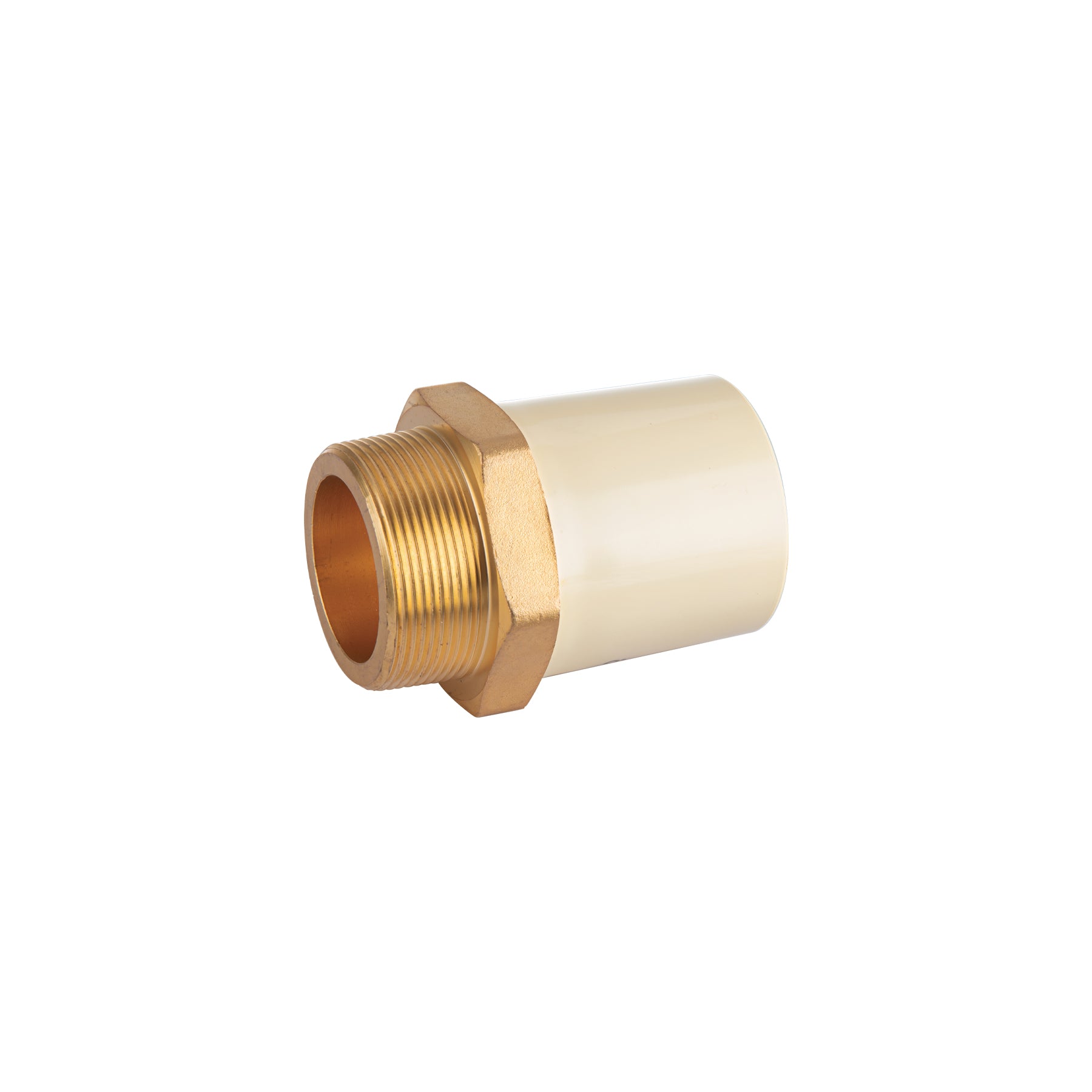 Adaptador CPVC, 2", macho inserto metálico-latón, Foset