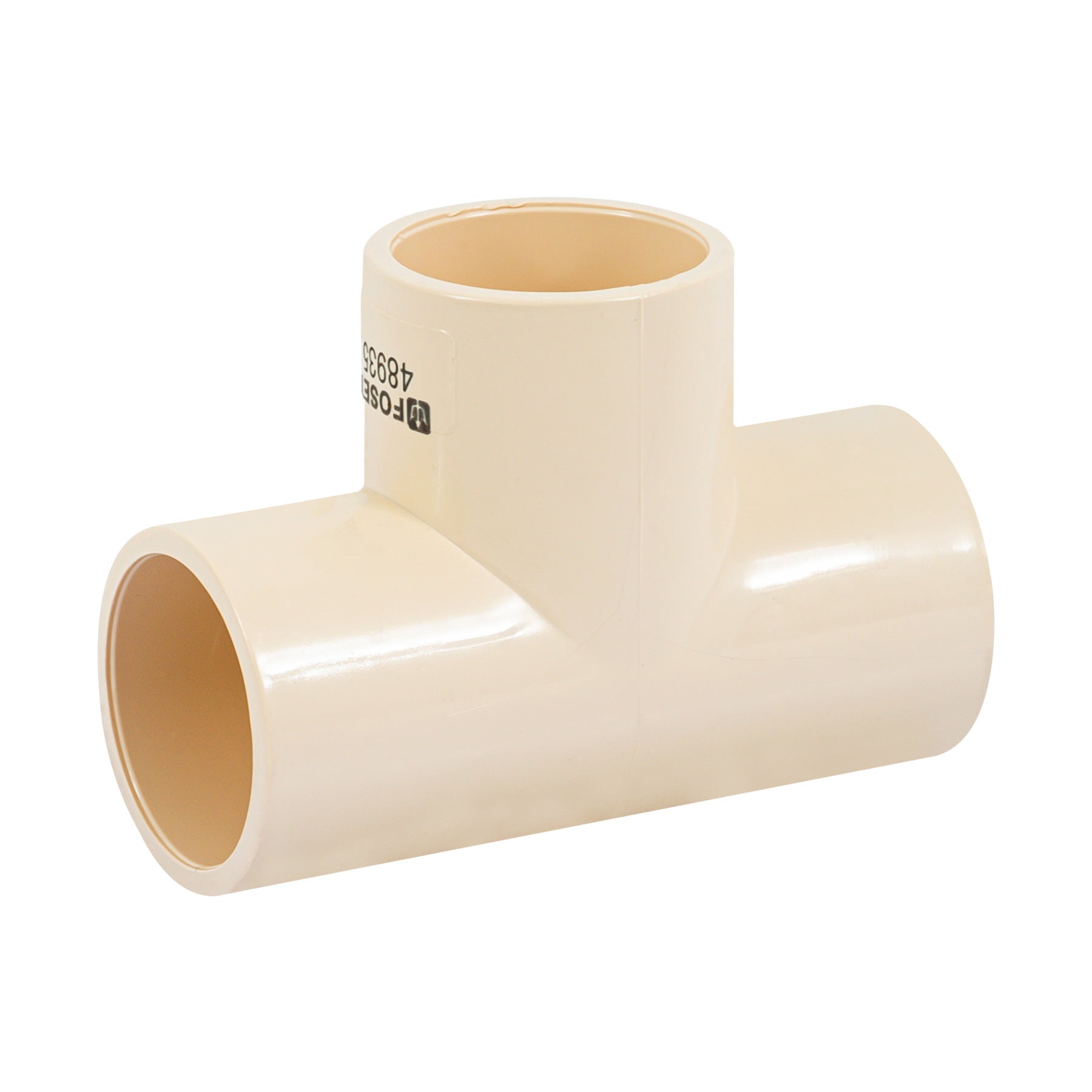 Tee sencilla de CPVC de 1-1/4", Foset, CPVC-764, 48935