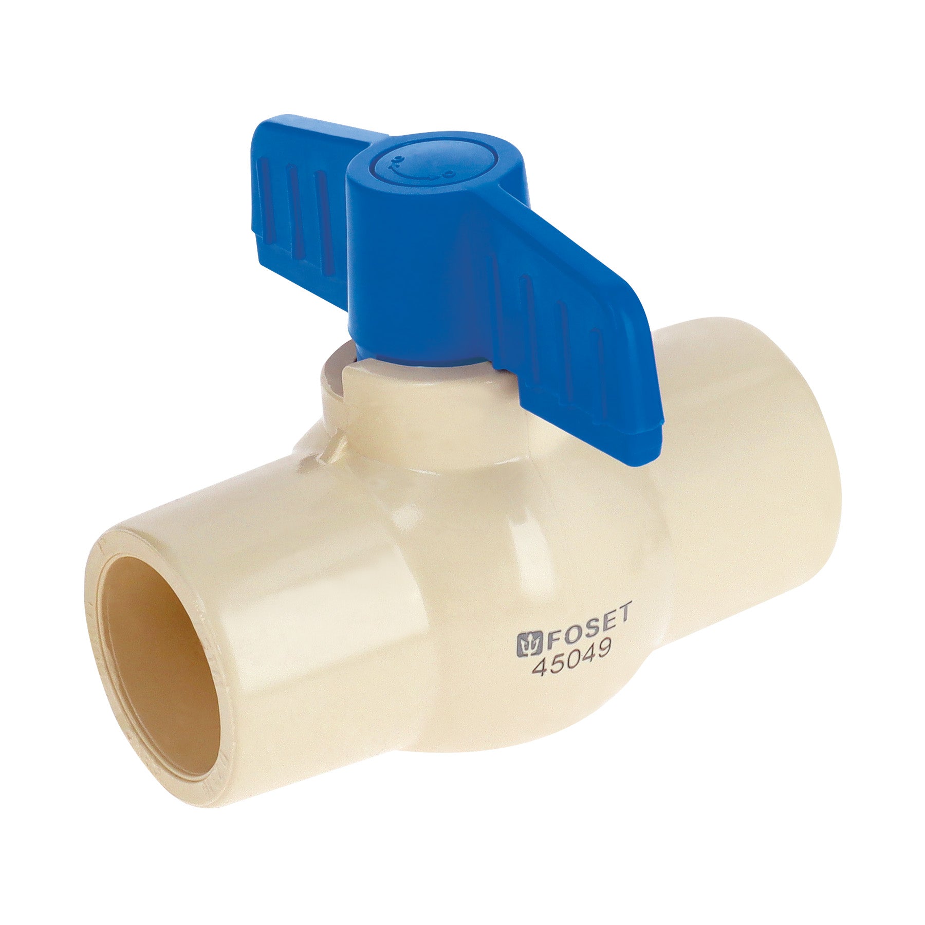 Válvula de esfera de CPVC de 1", Foset, CPVC-ES-1, 45049