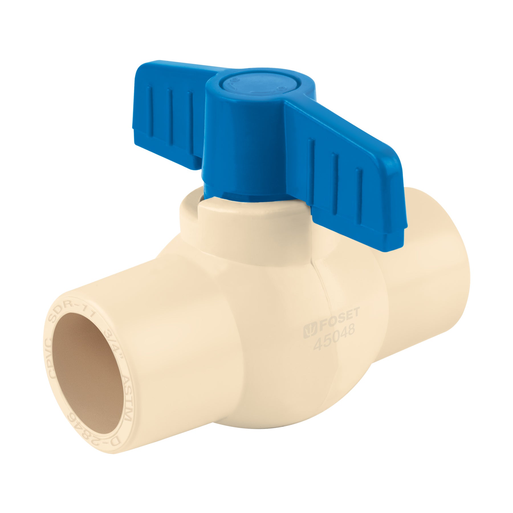 Válvula de esfera de CPVC de 3/4", Foset