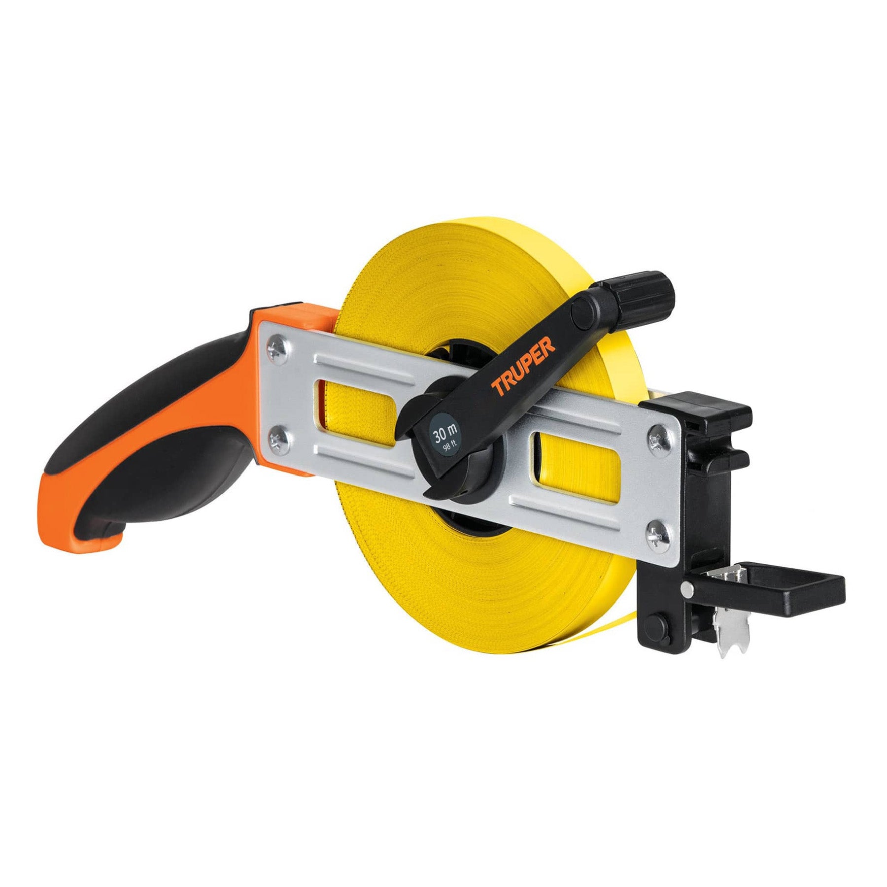 Cinta métrica larga 30 m, metálica, tipo cruceta, Truper