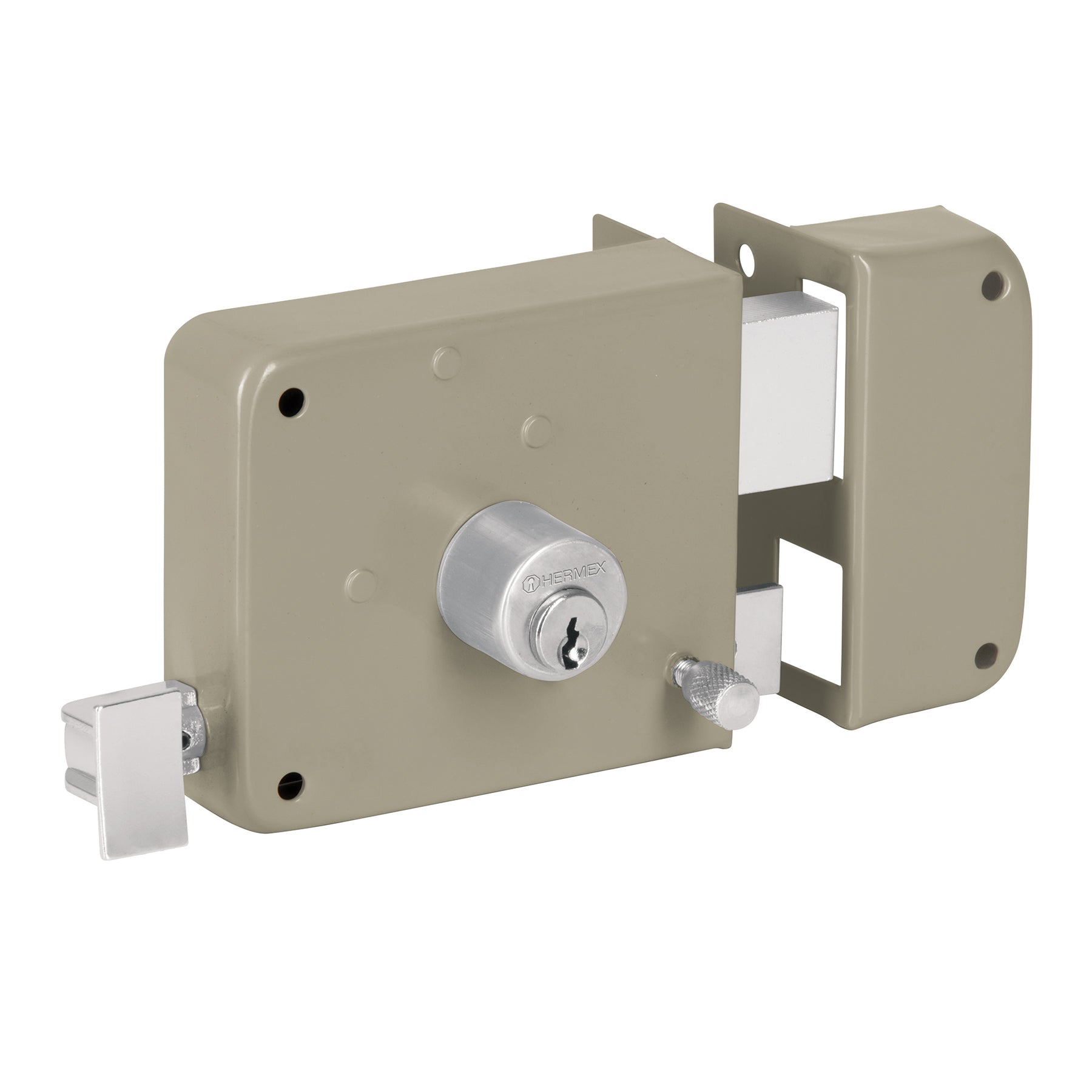 Cerradura sobreponer der instala-fácil, caja BASIC, Hermex, CS-75DP, 27047