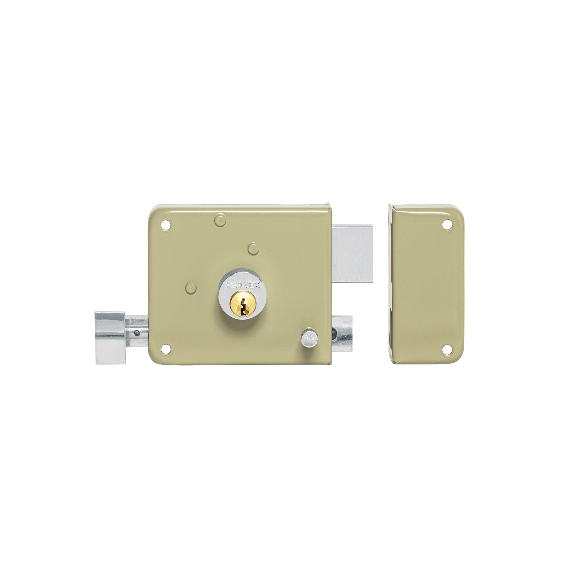 Cerradura sobreponer der instala-fácil, tradicional, caja, Hermex, CS-75D, 43576