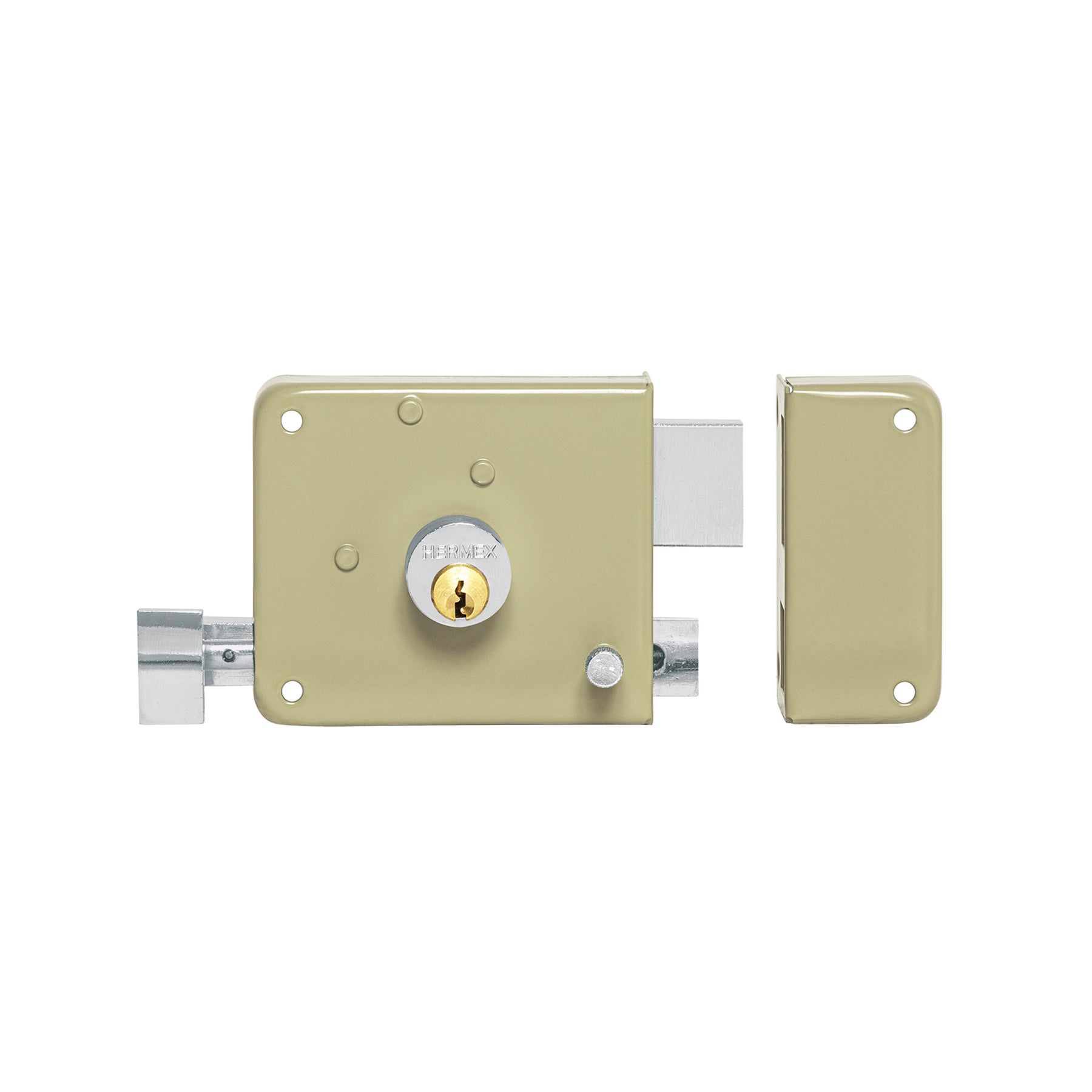 Cerradura sobreponer izq instala-fácil, llave puntos,blíster, Hermex, CS-75IQB, 46699