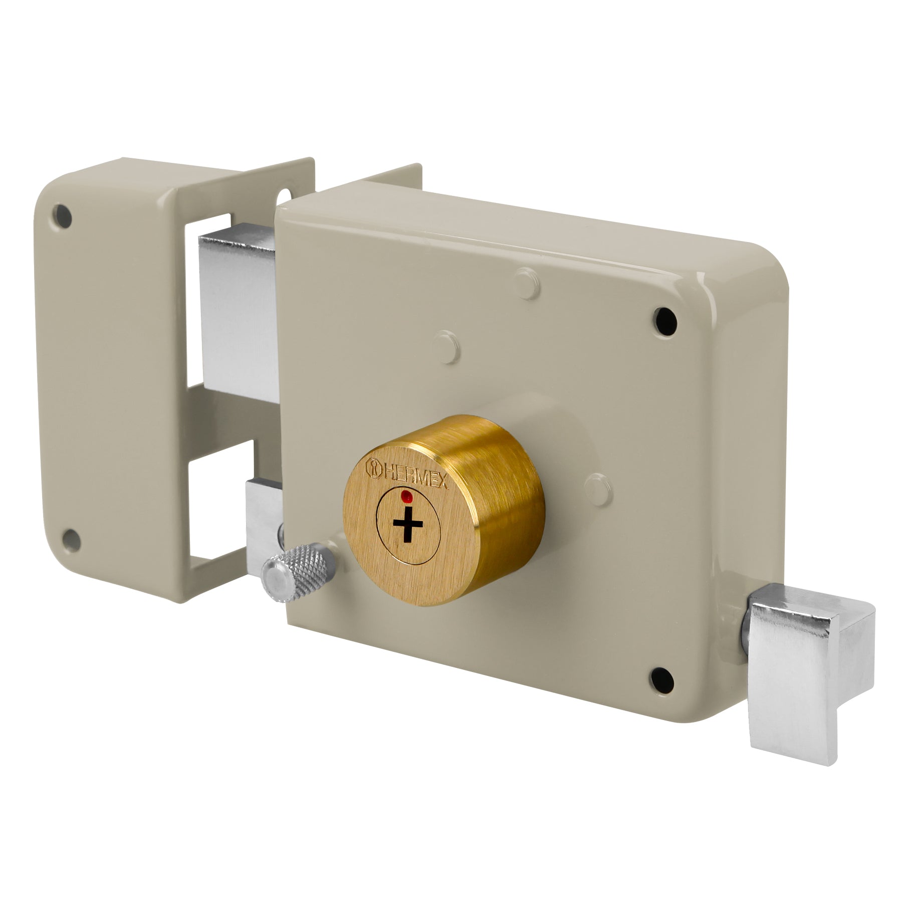 Cerradura sobreponer izq instala-fácil, llave tetra, caja, Hermex, CS-85I, 43577