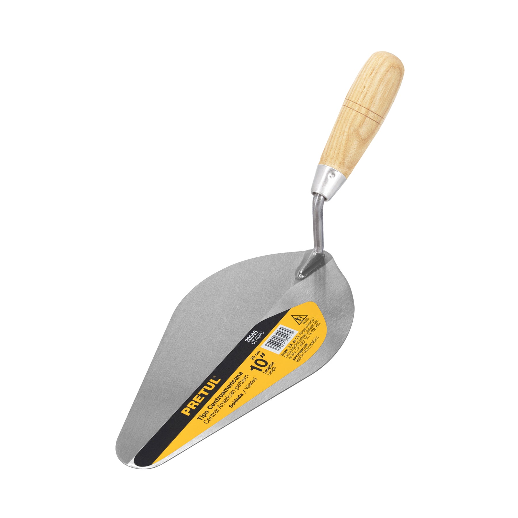 Cuchara para albañil 10" tipo Centroamericana, Pretul