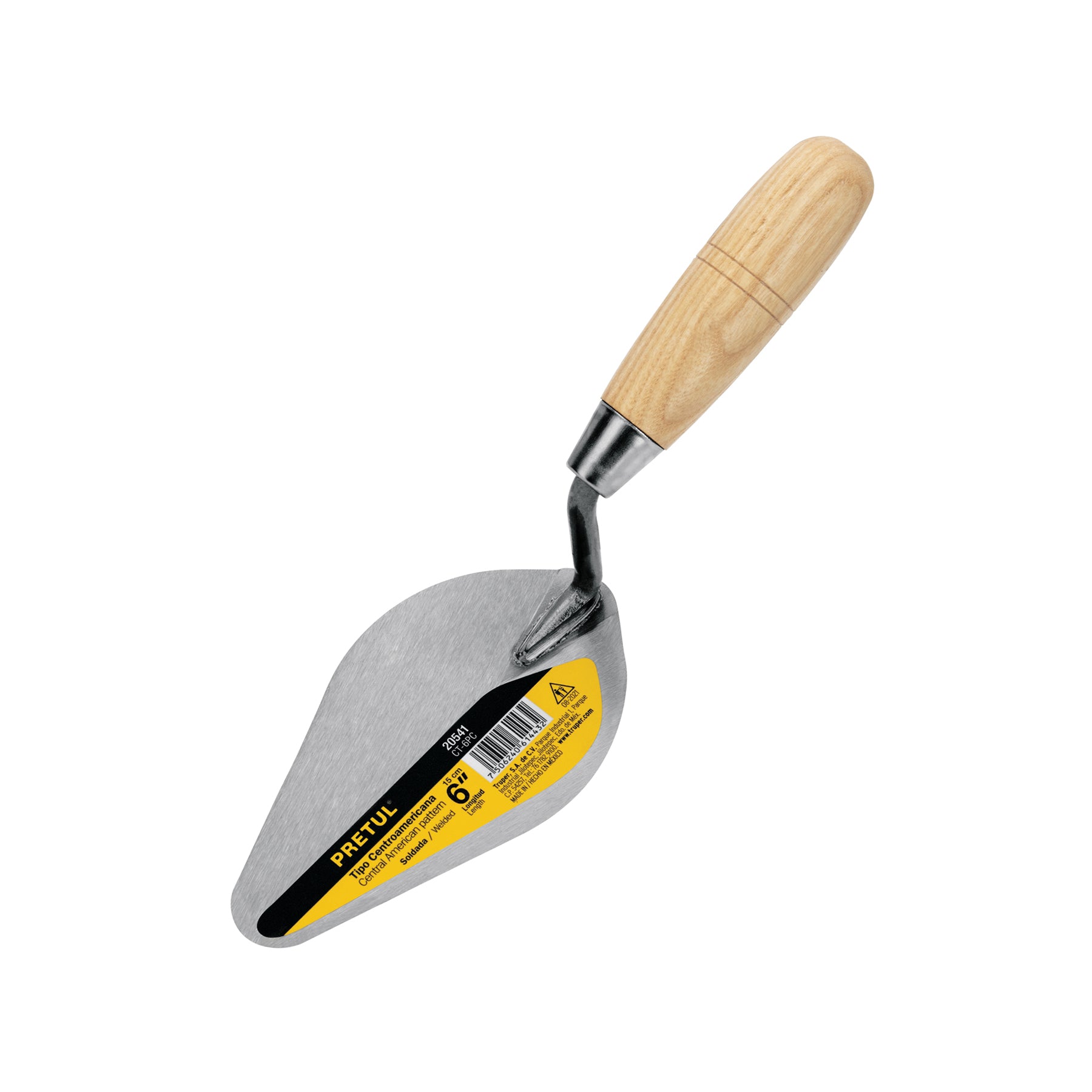 Cuchara para albañil 6" tipo Centroamericana, Pretul