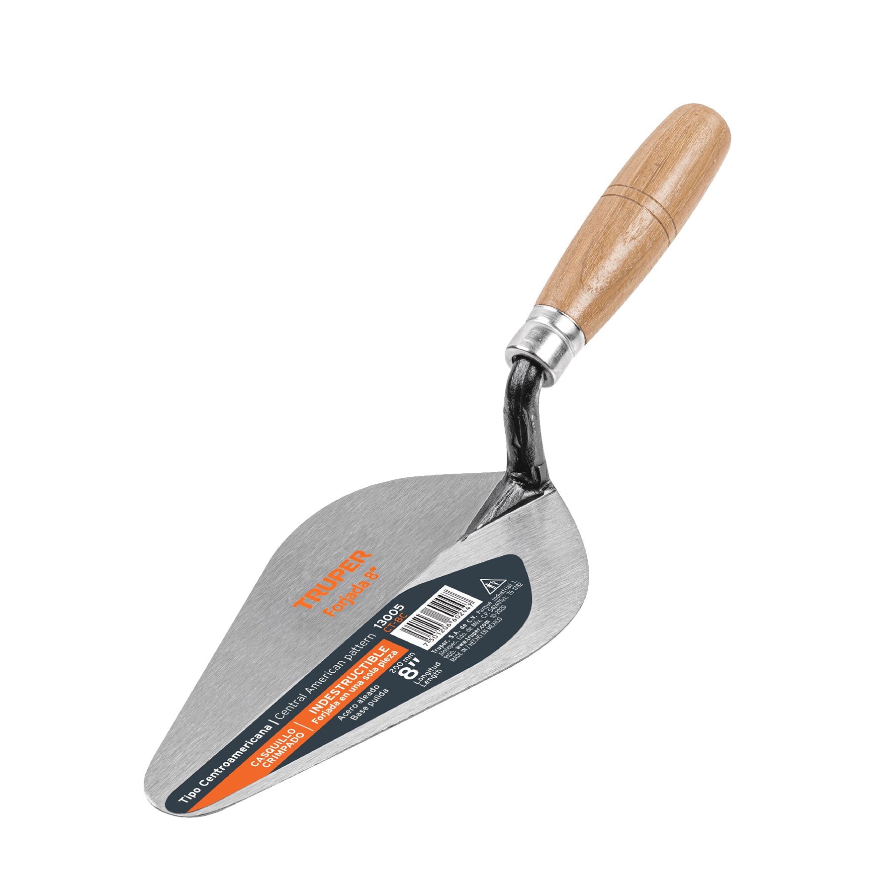 Cuchara para albañil 8" forjada tipo Centroamericana, Truper