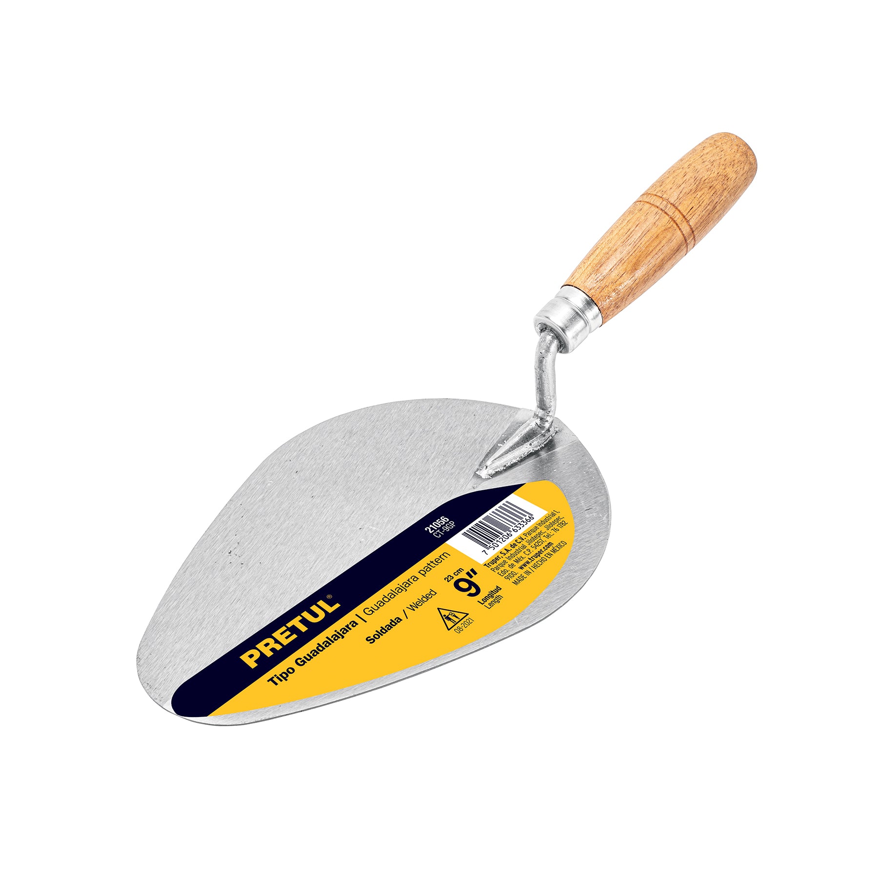 Cuchara para albañil 9" tipo Guadalajara, Pretul