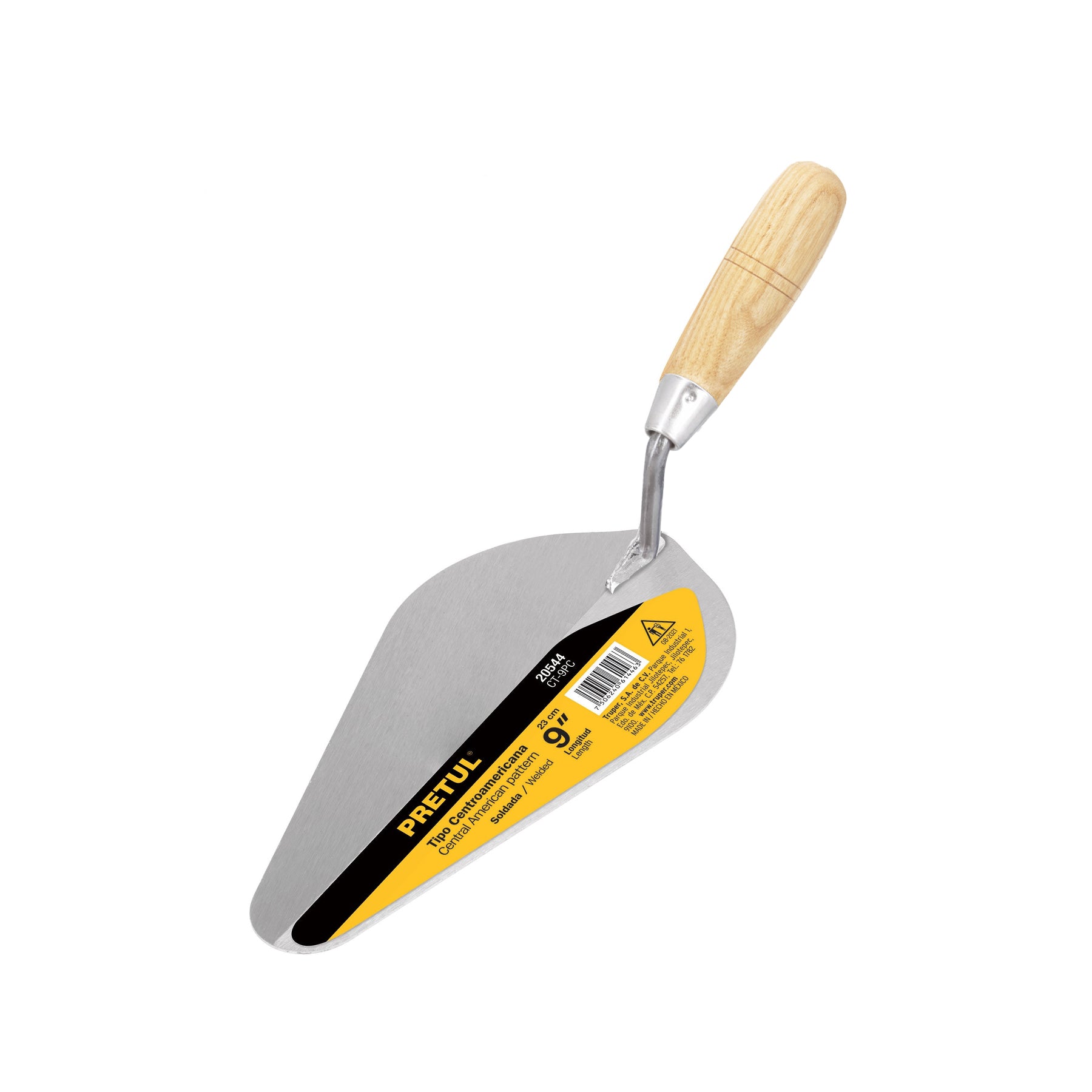 Cuchara para albañil 9" tipo Centroamericana, Pretul