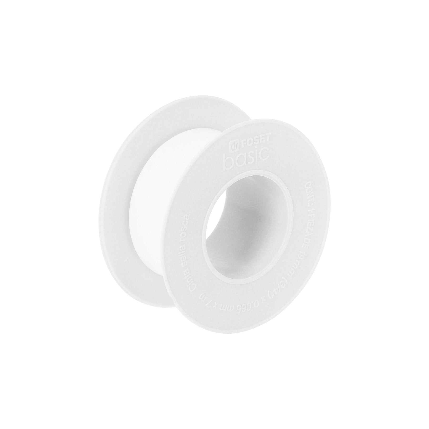 Cinta sella roscas 3/4" x 7 m, uso general, Foset Basic