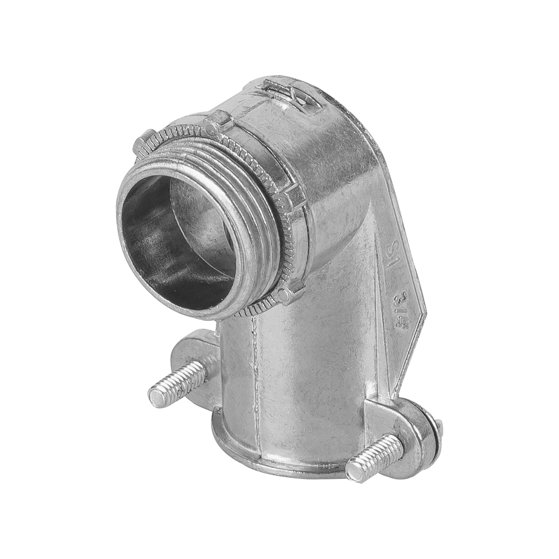 Conector curvo 3/4" para tubo flexible metálico, Volteck, CTF-3/4C, 47344
